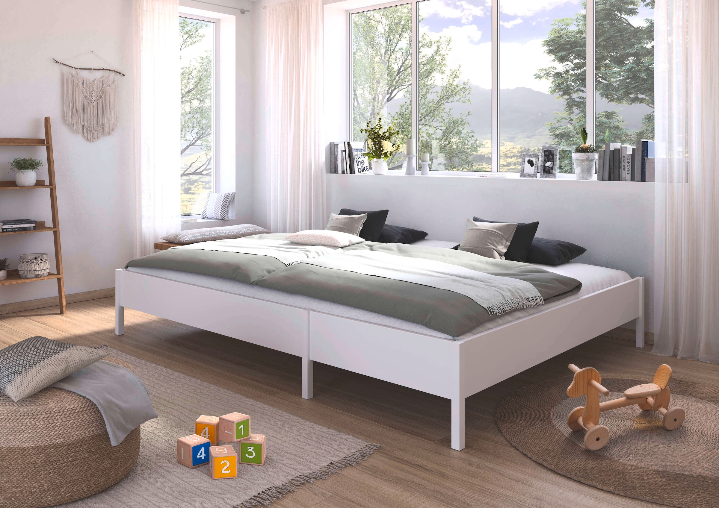 rauch Bett »Familienbett XXL Familiengröße Ehebett Doppelbett umbaubar«, Liegefläche 240x200 270x200 verschiedene Kopfteile MADE IN GERMANY