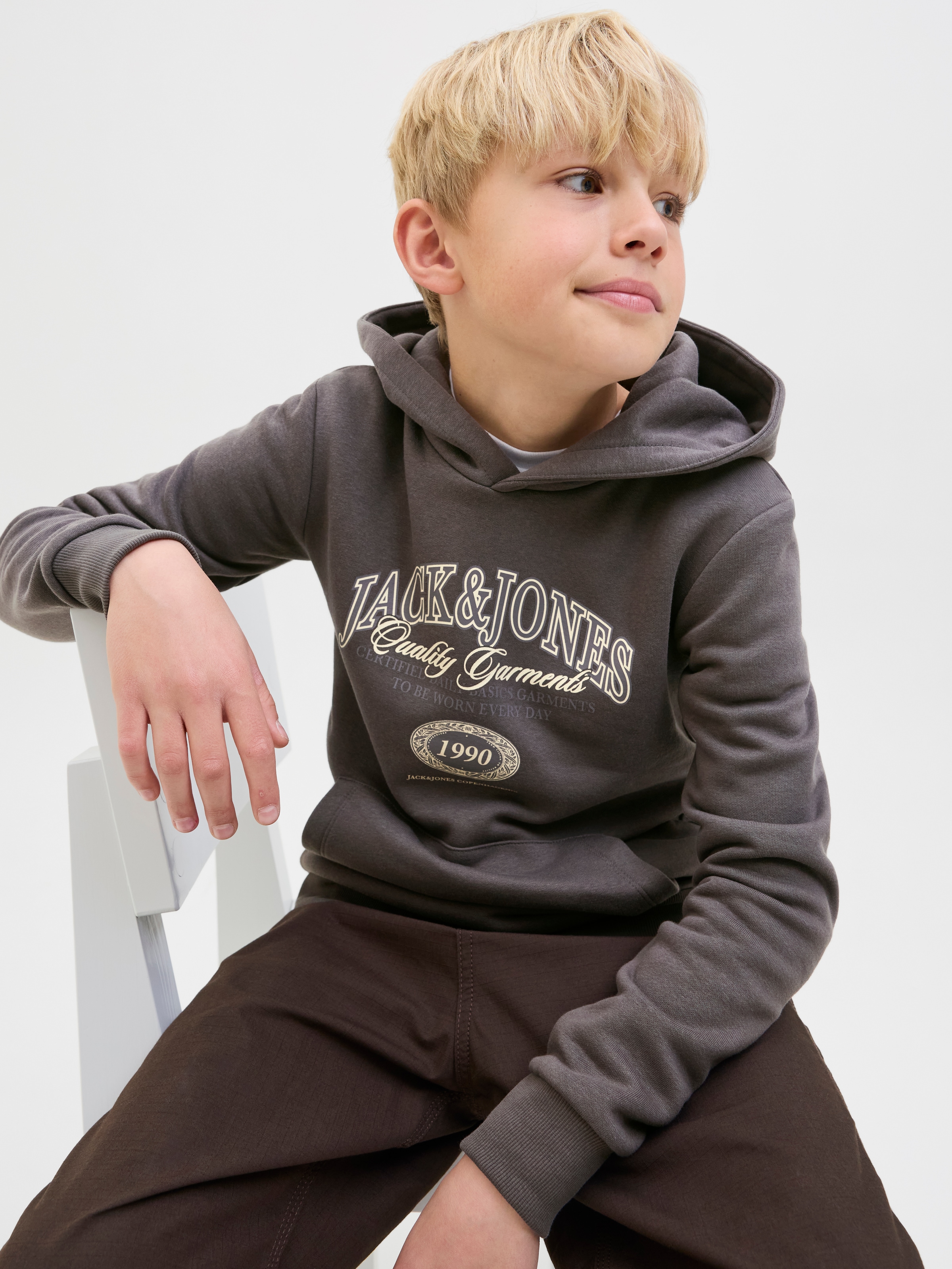 Jack & Jones Junior Kapuzensweatshirt »JJARI BRANDING SWEAT HOOD JNR«
