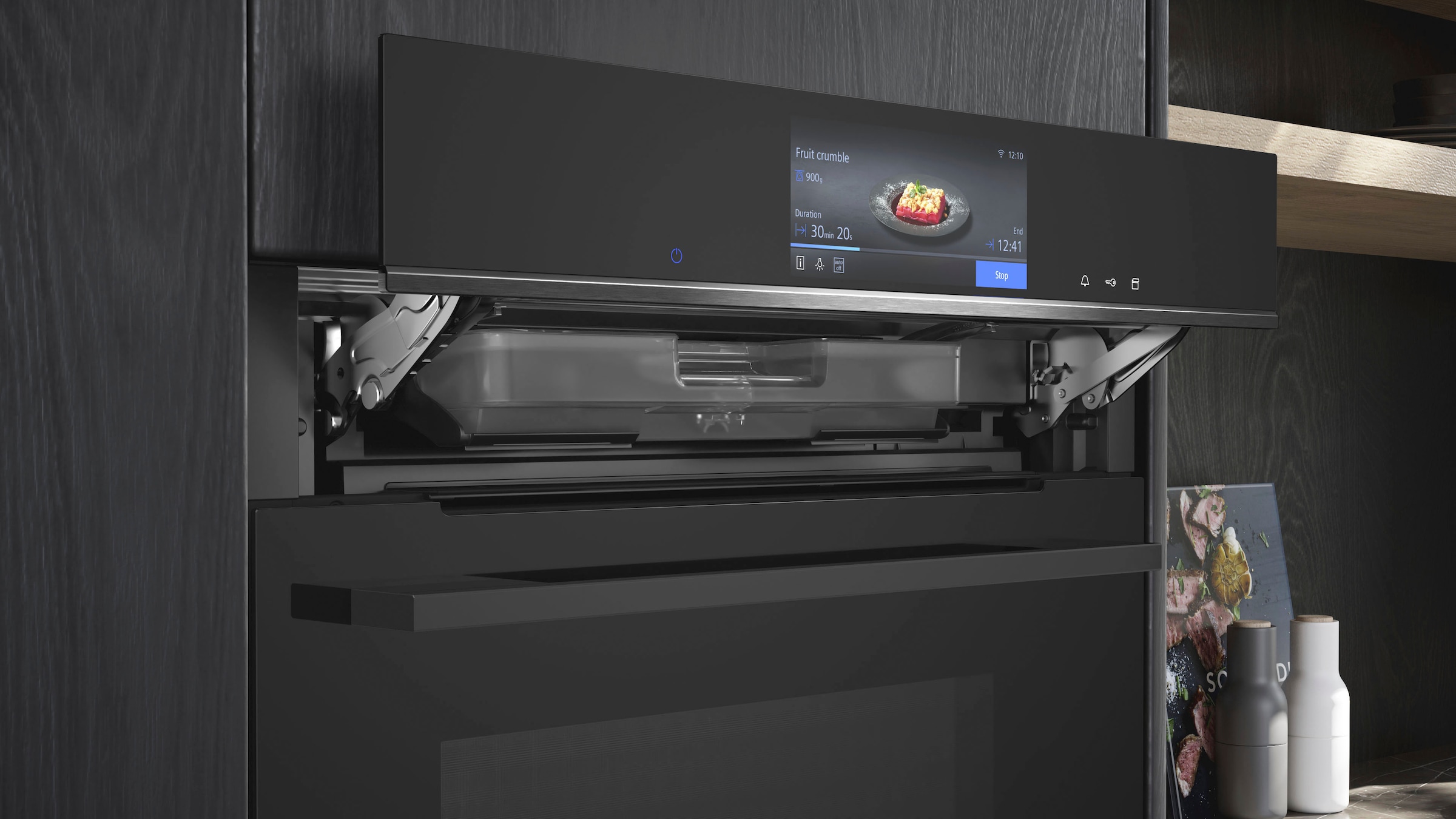 SIEMENS Dampfbackofen iQ700 »HS758G3B1«, mit Teleskopauszug nachrüstbar, ecoClean Plus