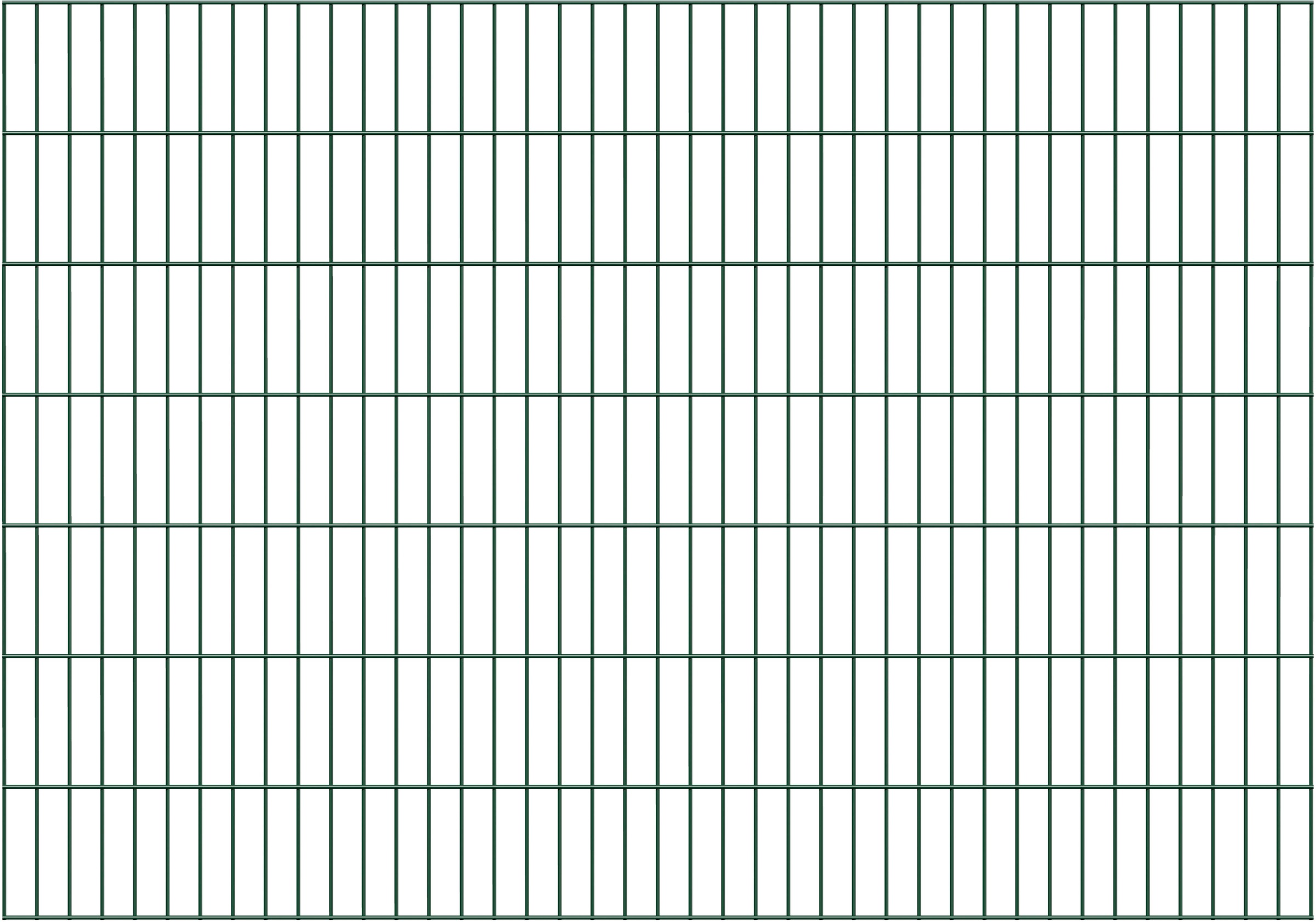 ALBERTS Doppelstabmattenzaun »Doppelstab-Gittermatte 6/5/6« LxH: 200x140 cm grün