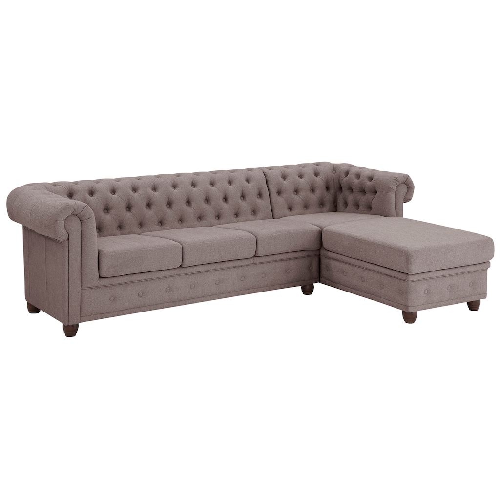 Home affaire Chesterfield-Sofa »New Castle L-Form«