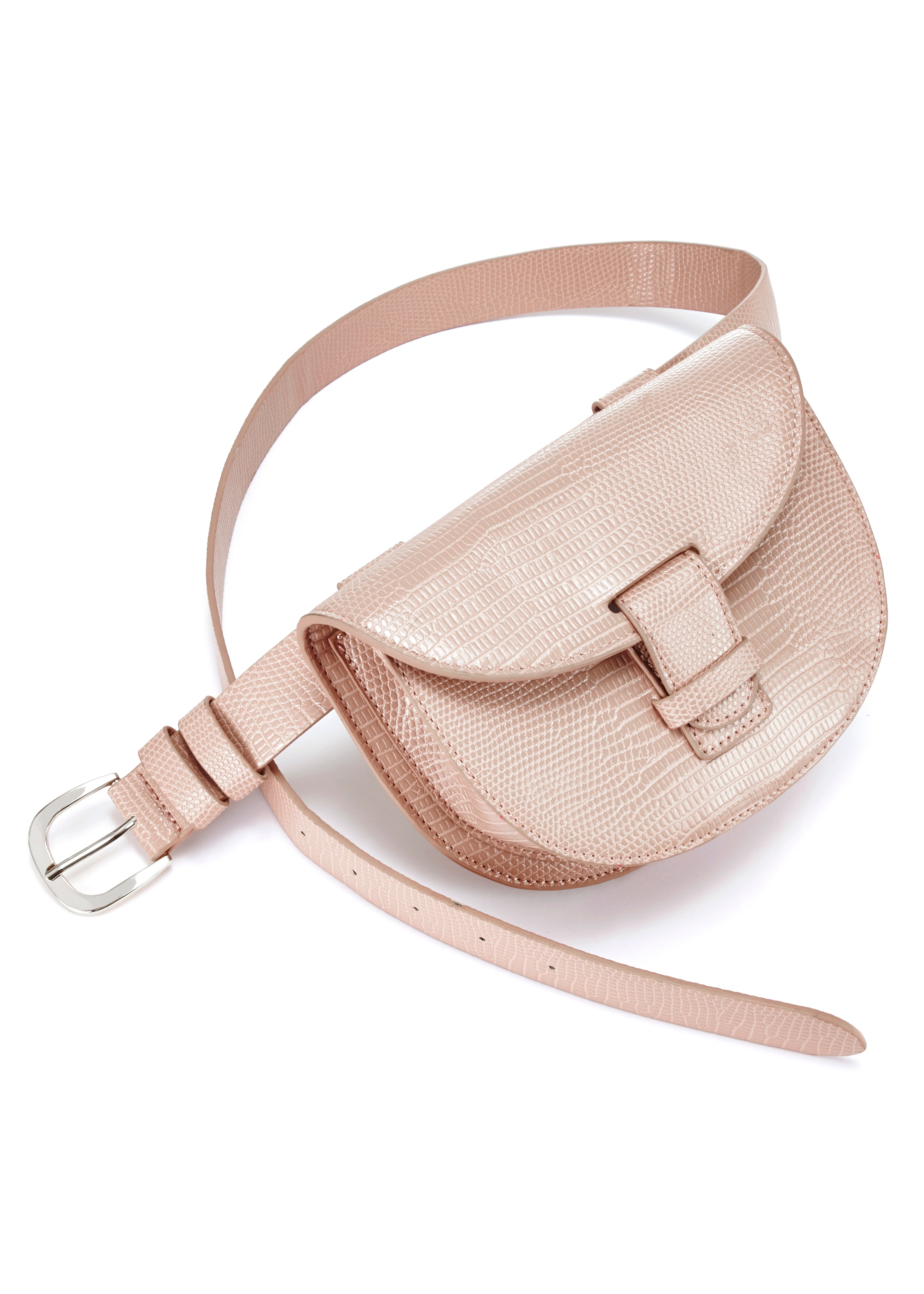 LASCANA Gürteltasche, aus Lederimitat, CrossBody Gürteltasche, Brusttasche, Hüfttasche VEGAN