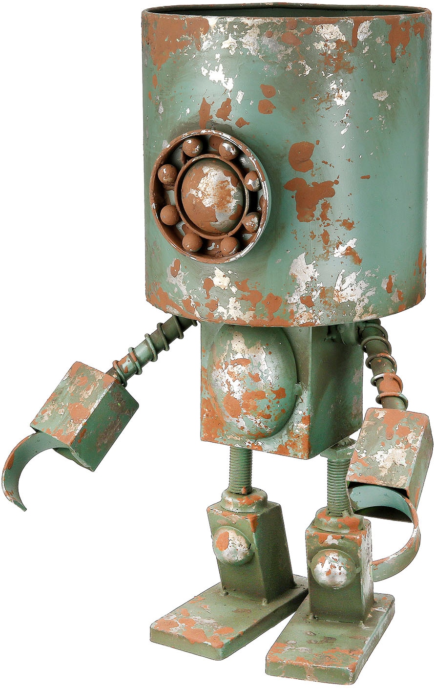 Casablanca by Gilde Übertopf »Übertopf Roboter Robotic grün H. 42 cm«, (1 S günstig online kaufen