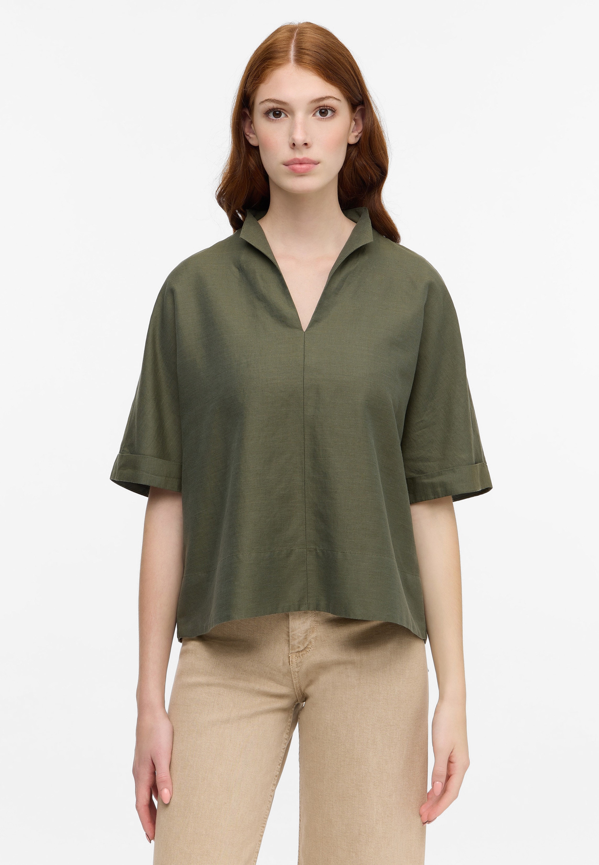 Eterna Longbluse »OVERSIZE FIT«, EASY IRON (bügelleicht)