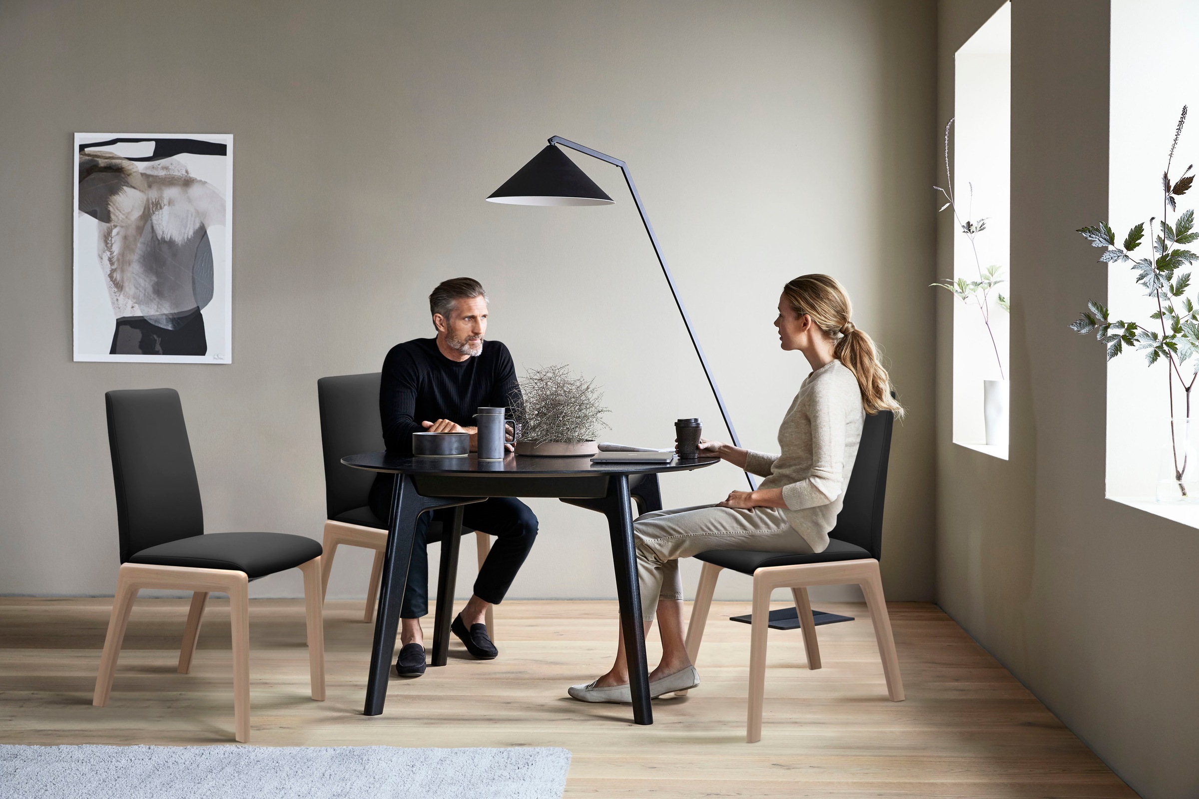 Stressless® Polsterstuhl »Laurel«, Leder PALOMA, Low Back, Größe L, mit abgerundeten Beinen in Walnuss