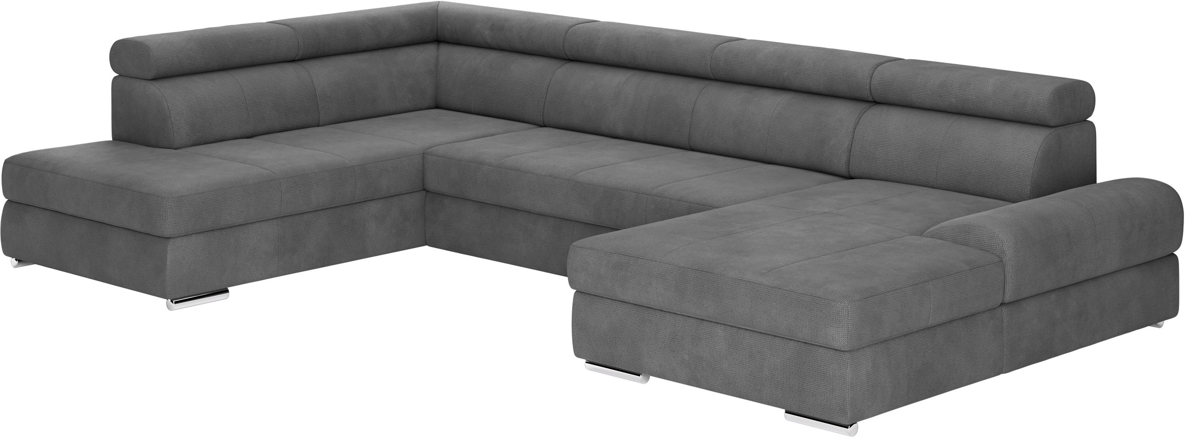 sit&more Wohnlandschaft »U-Form«, mit verstellbaren Kopfteilen, wahlweise mit Bettfunktion