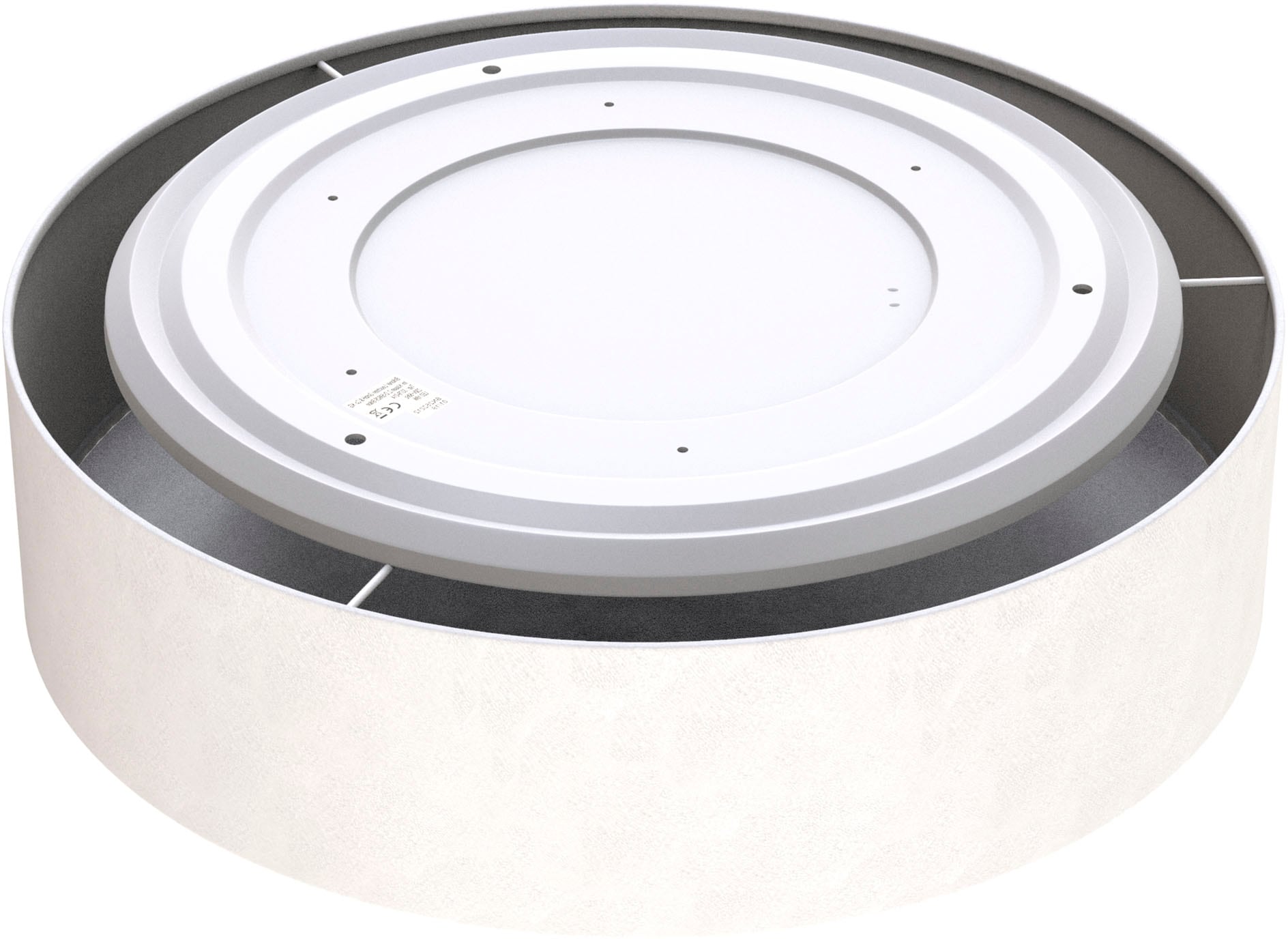 Briloner Leuchten LED Stoff-Deckenleuchte, 1 x LED-Modul, 18 Watt, 1600 Lumen, 3000 Kelvin (warmweiß)
