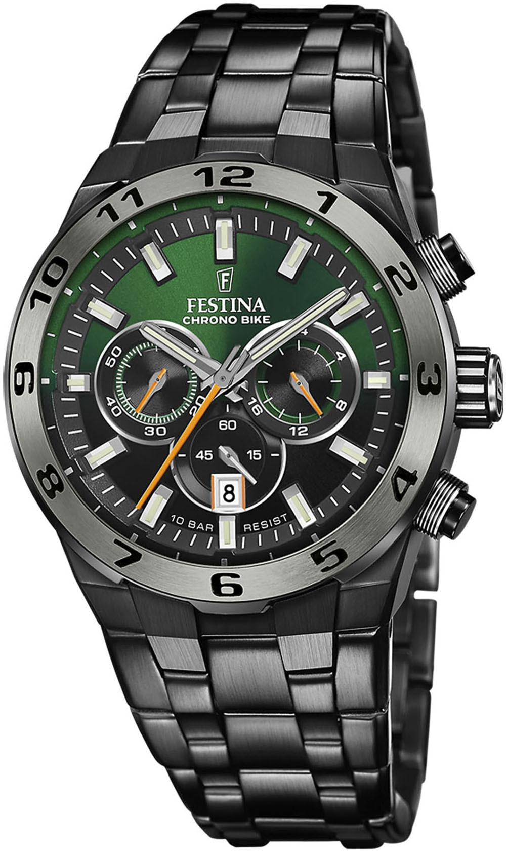 Festina Chronograph »Chrono Bike 2024 - Special Edition«, (Set, 3 tlg., mit Wechselband und Werkzeug), Armbanduhr, Quarzuhr, Herrenuhr, Stoppfunktion, Special Edition