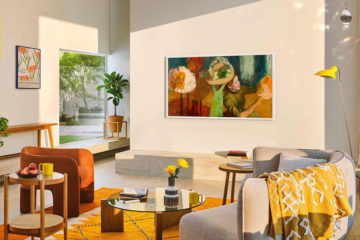 Samsung QLED-Fernseher »GQ65LS03FAU«, 4K Ultra HD, Smart-TV, The Frame, Mattes Display, Art Mode, Austauschbare Rahmen, Dolby Atmos