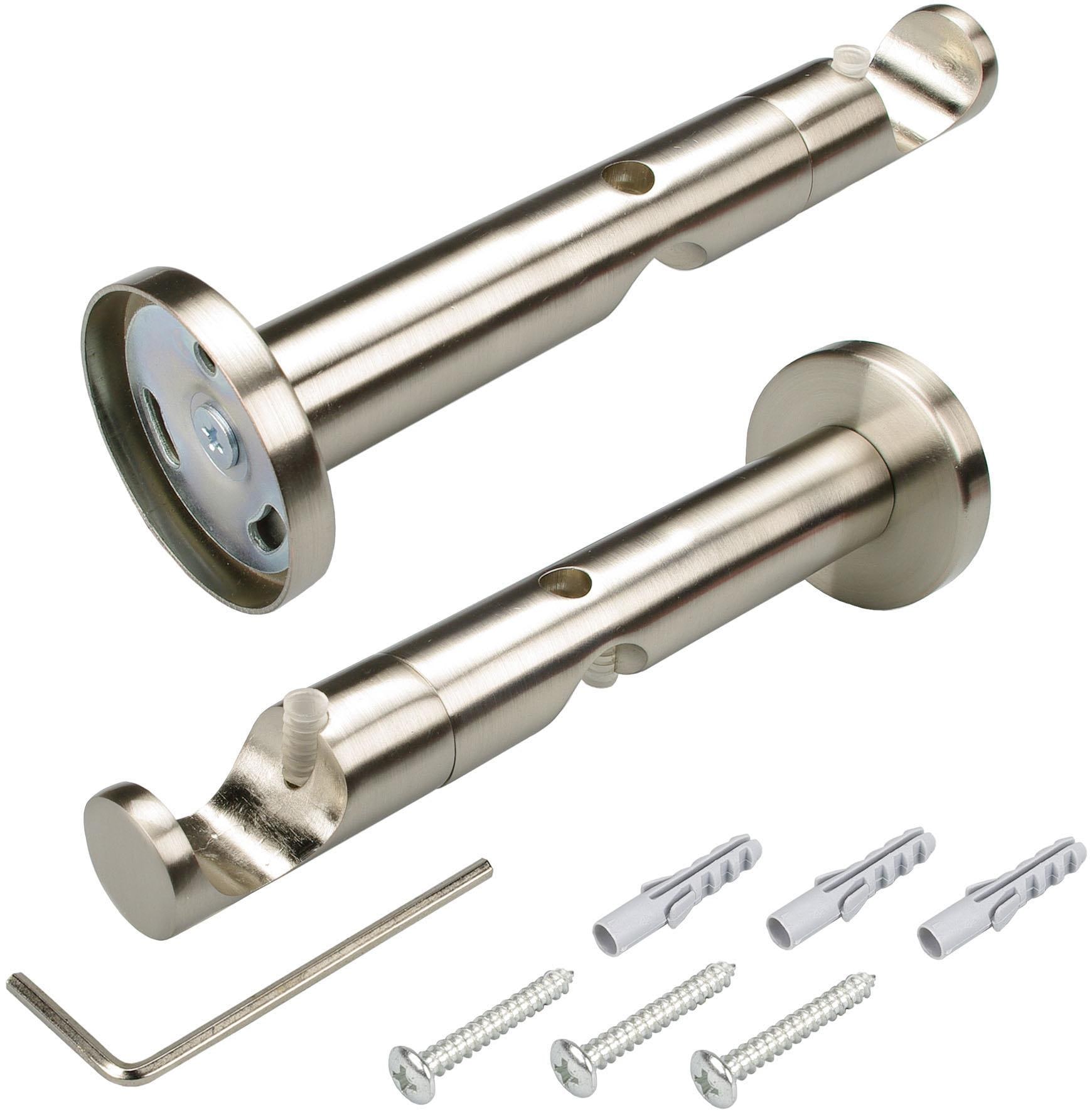 Liedeco Gardinenstange »CELBULLE01SG2L«, 2 läufig-läufig, Fixmaß, 2-läufig im Fixmaß Ø 25/20 mm