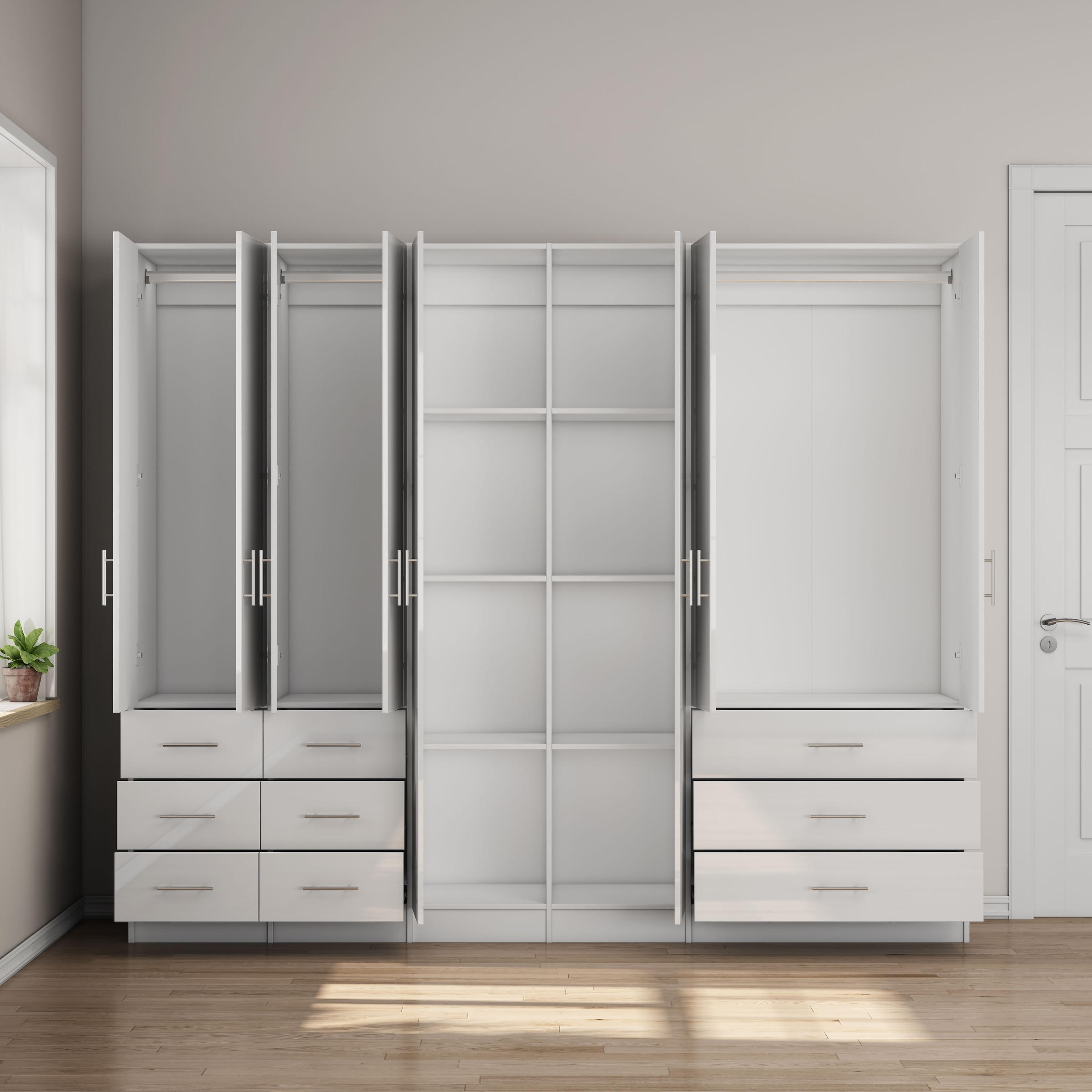 OTTO home Kleiderschrank »Trento Schlafzimmerschrank Garderobe Hochglanz Bestseller«