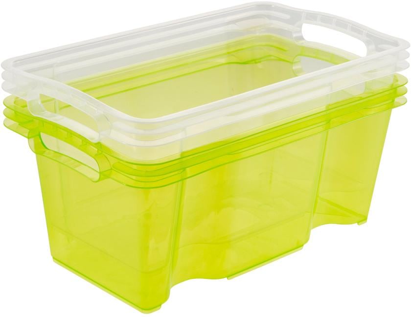 keeeper Organizer »franz«, (Set, 6 St.), Aufbewahrungsbox, 6,5 Liter, hochwertiger Kunststoff