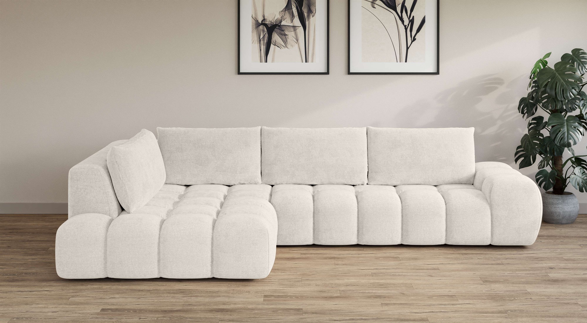 INOSIGN Ecksofa »AZITA klein, L-Form, elegant und bequem Designsofa«, lose günstig online kaufen