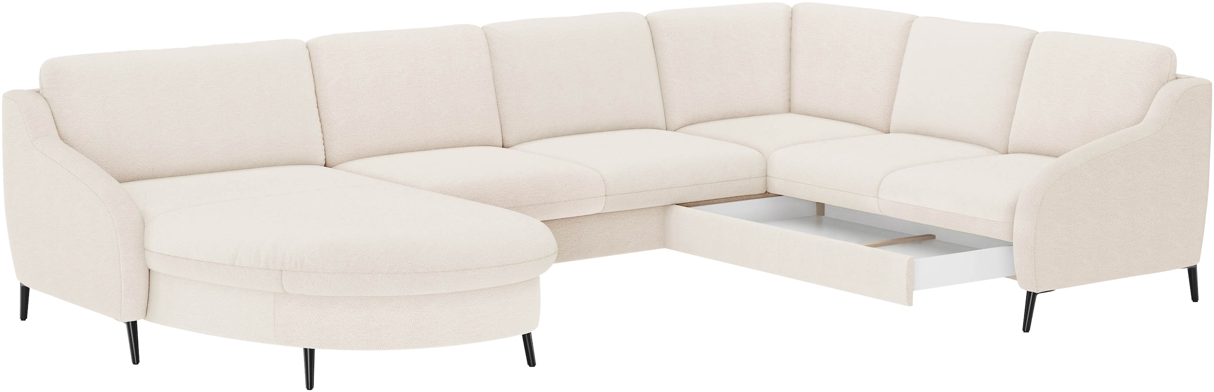 sit&more Wohnlandschaft »Soul U-Form«, wahlweise mit Bettfunktion und Schubkasten