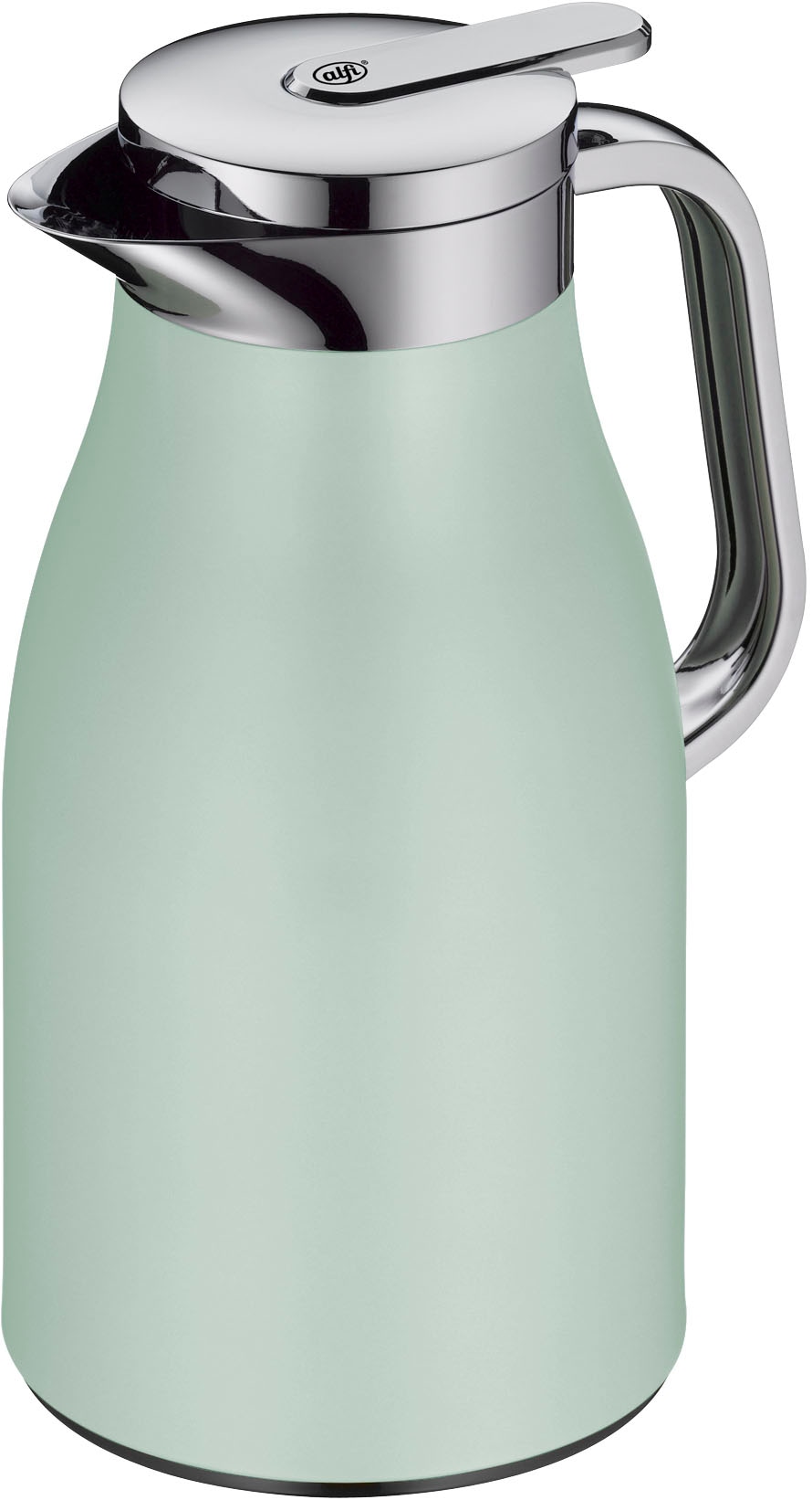 Alfi Isolierkanne »SKYLINE, mit Hartglaseinsatz und ergonomischem Griff«, 1 l, (1 St.), 12h heiß & 24h kalt, Drehverschluss mit bequemem Druckknopf
