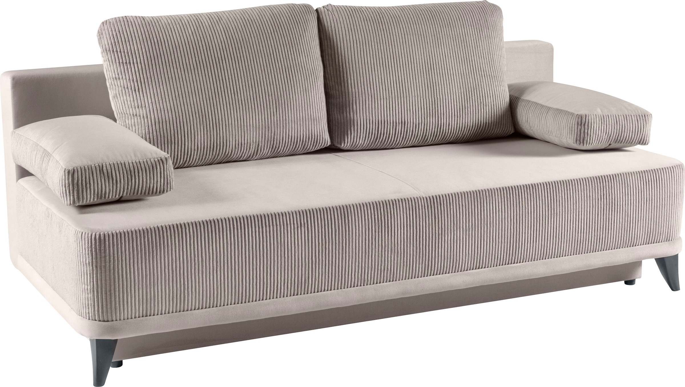 2-Sitzer Schlafcouch Sofa und Raten WERK2 auf Bettkasten & Federkern »Rosso«, Schlafsofa kaufen mit