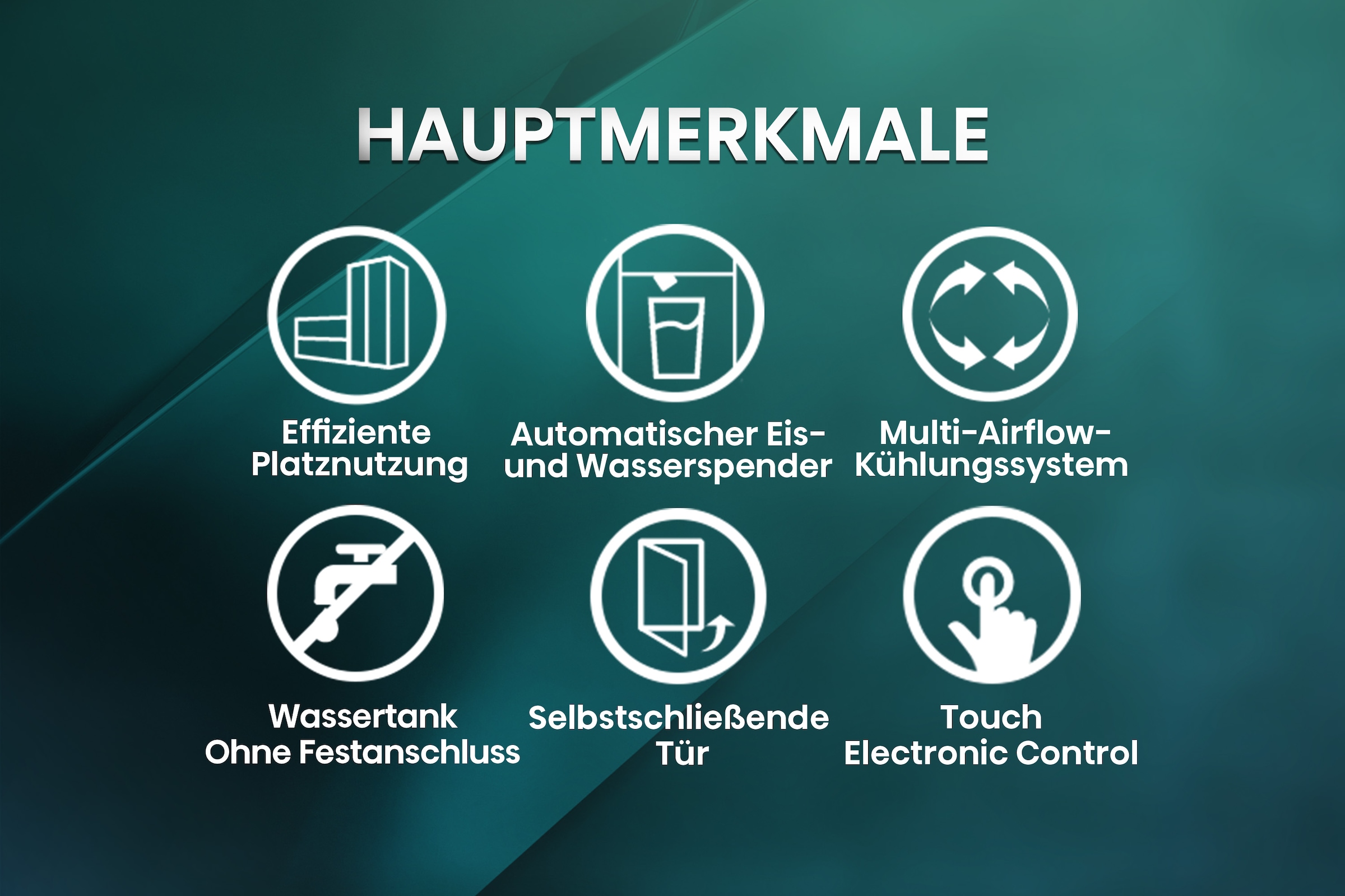 Hisense Side-by-Side »RS5P535NTFE«, Wasser-/Eisspender