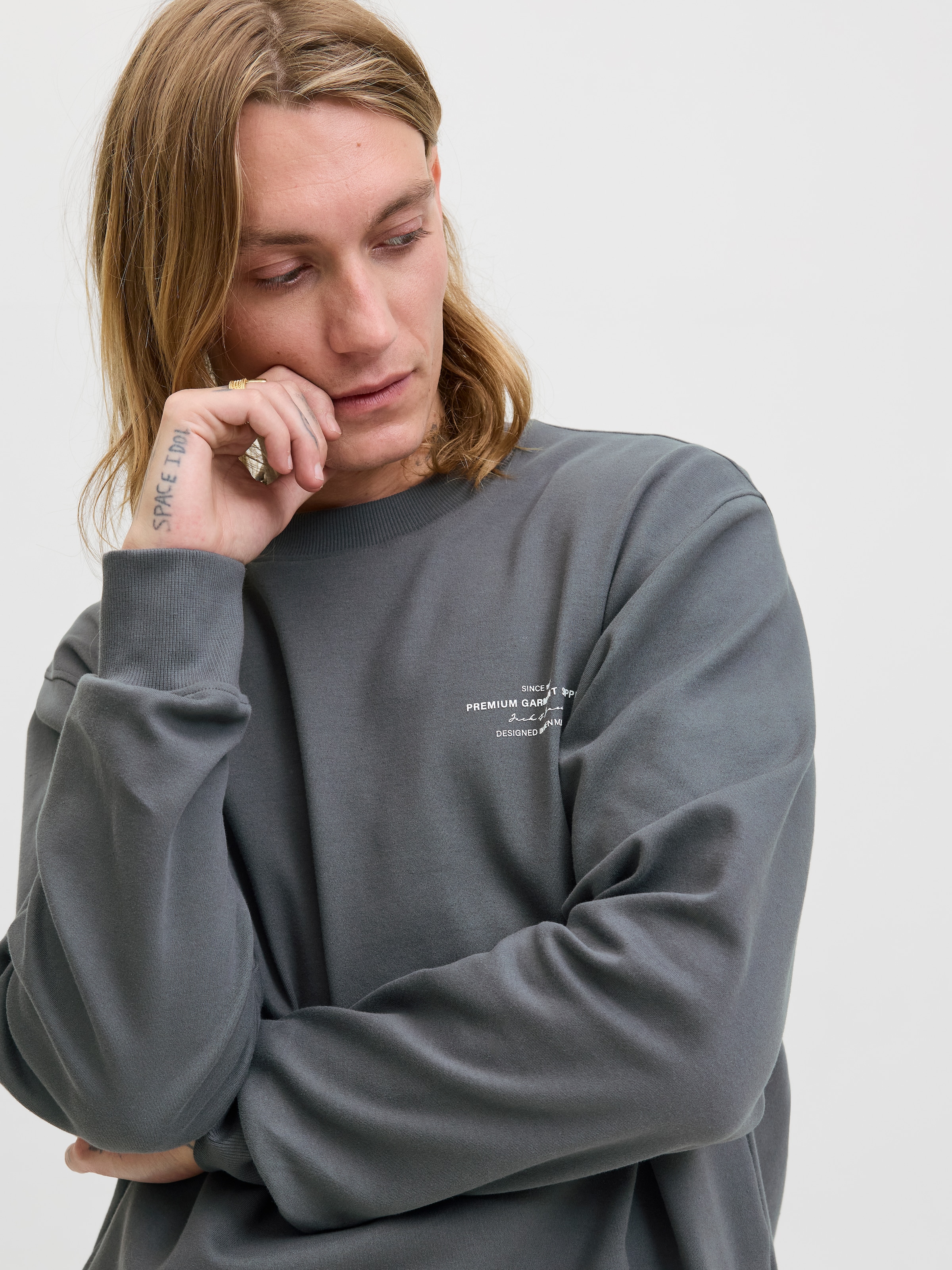Jack & Jones Sweatshirt »JPRBLACHAD BRANDING SWEAT CREW NECK LN«