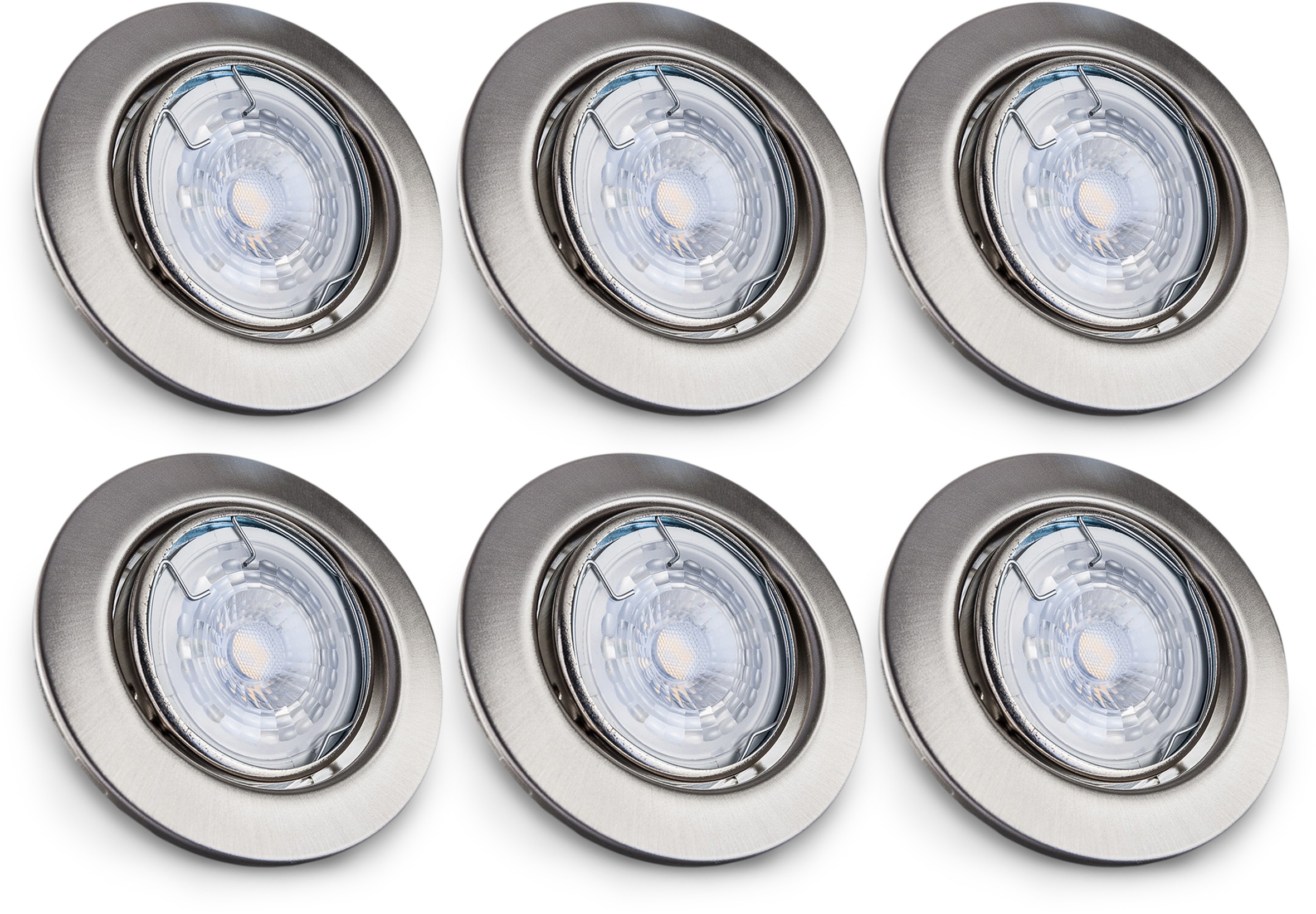 B.K.Licht LED Einbauleuchte »Layna«, 6er-Set, inkl. GU10 LED-Leuchtmittel, günstig online kaufen