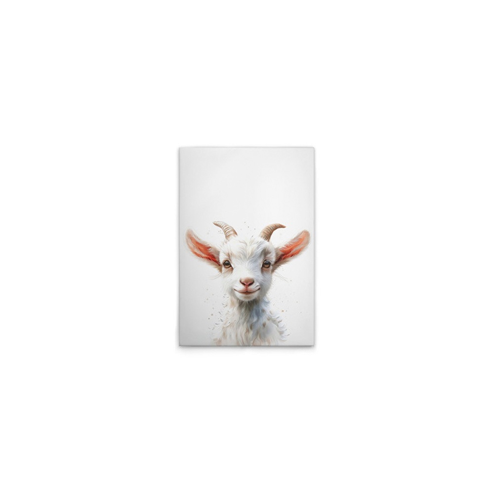 A.S. Création Leinwandbild »Baby Billy Goat - Wandbild Weiß Beige Keilrahme günstig online kaufen