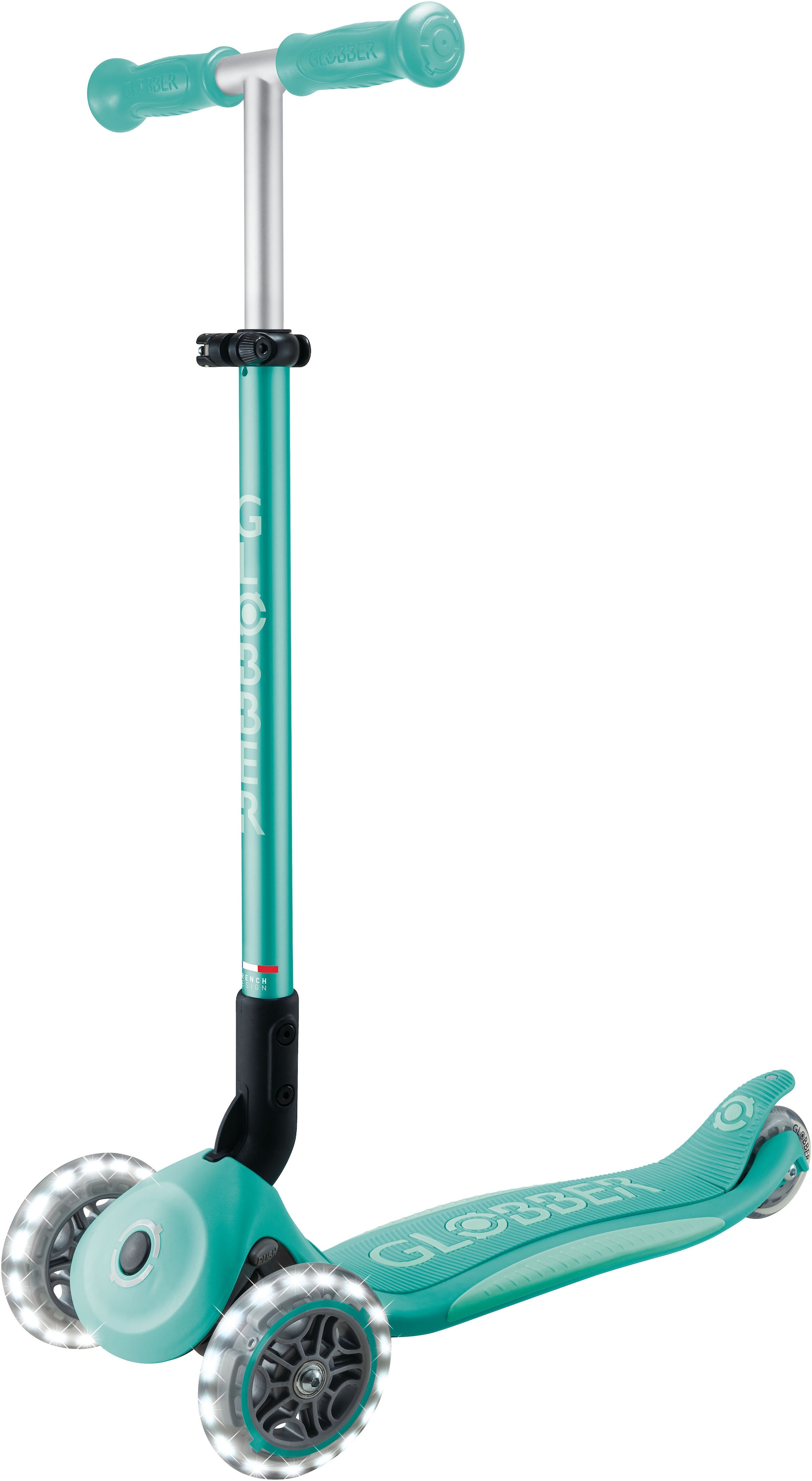 Globber Tretroller »ELITE LIGHTS, mit Leuchtrollen«