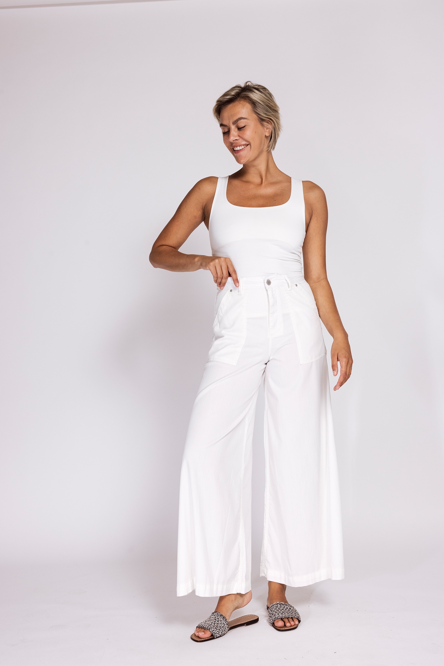 Zhrill Culotte »CHATTI«  extra weiter Jeans-Style, normale Passform, mit Gürtelschlaufen