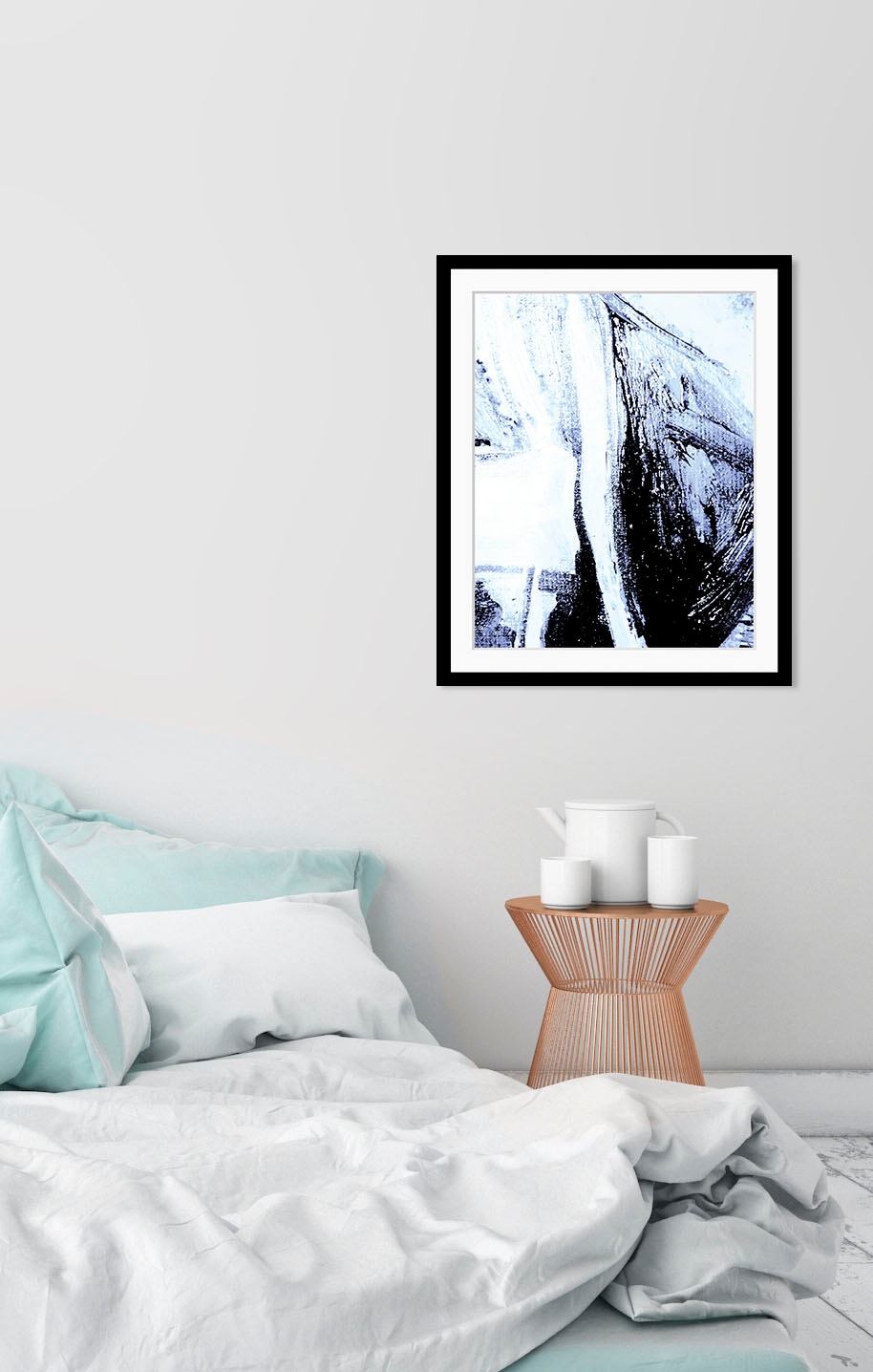 queence Bild »Luis« Abstrakt   Kunst   Modern   Schwarz-Weiß 1 Stk. tlg. HD günstig online kaufen