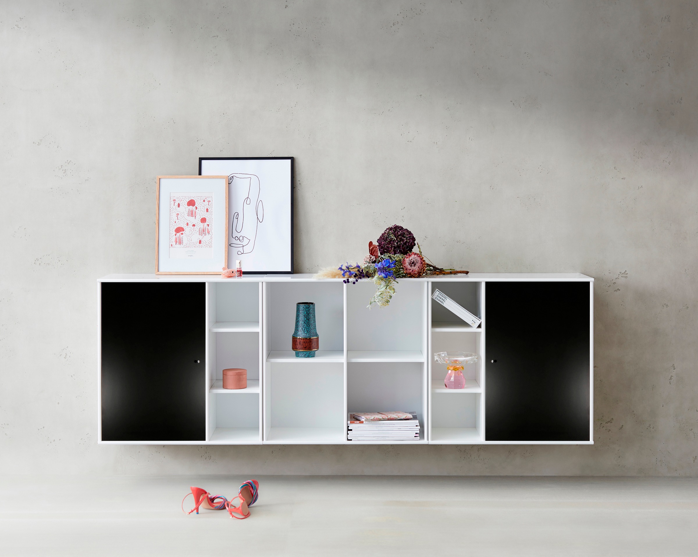 Hammel Furniture Türfront »Mistral Kubus 064, Tür passend zur Sideboard & Bücherregal«, (1 St.), für Korpus 028 und 031, Blick nach rechts oder links, Breite: 43 cm