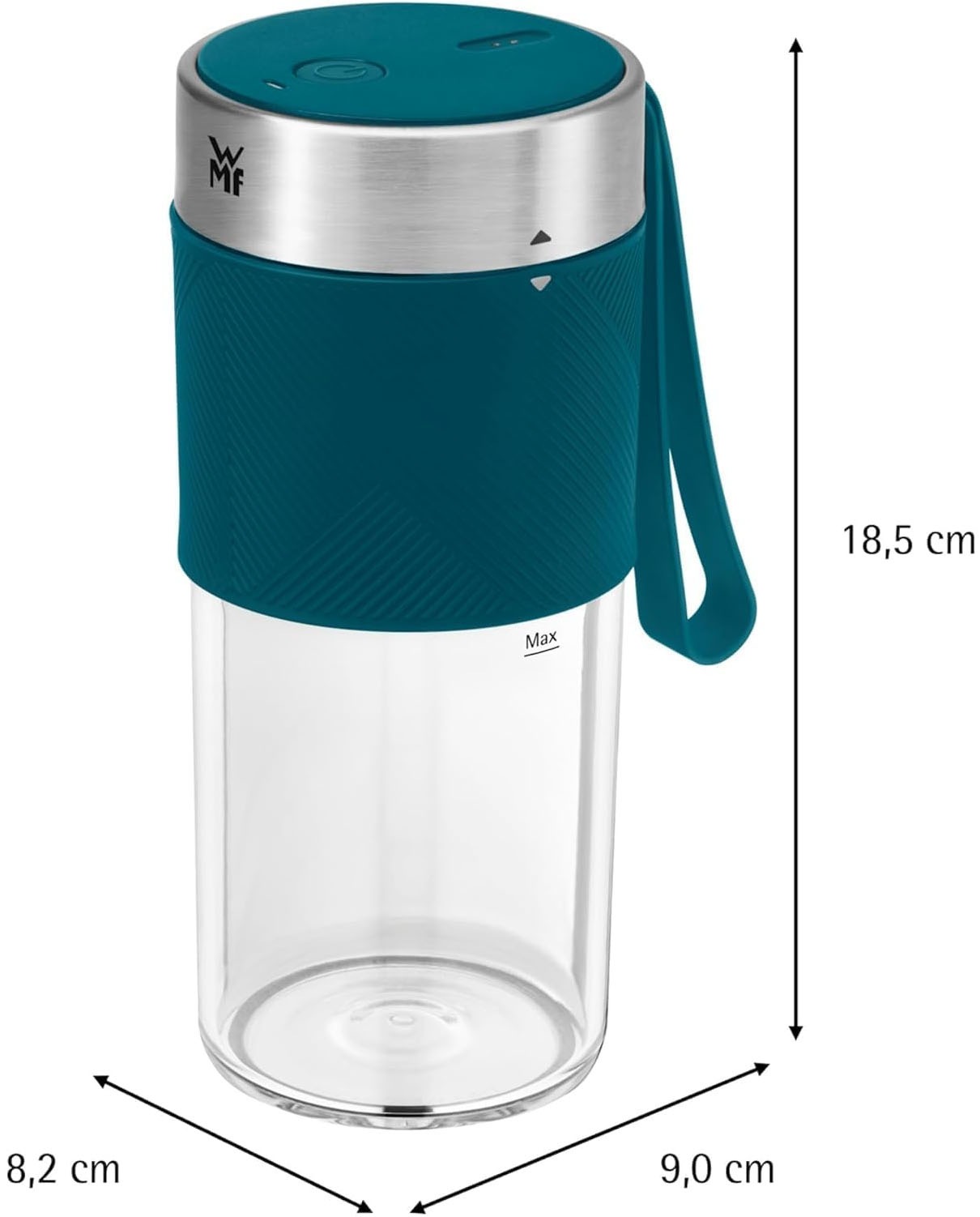 WMF Smoothie-Maker »KÜCHENminis Mix on the Go« 50 W tragbar, wiederaufladbar, 300 ml, 50 W, langlebiger Akku, 20.000 U/min