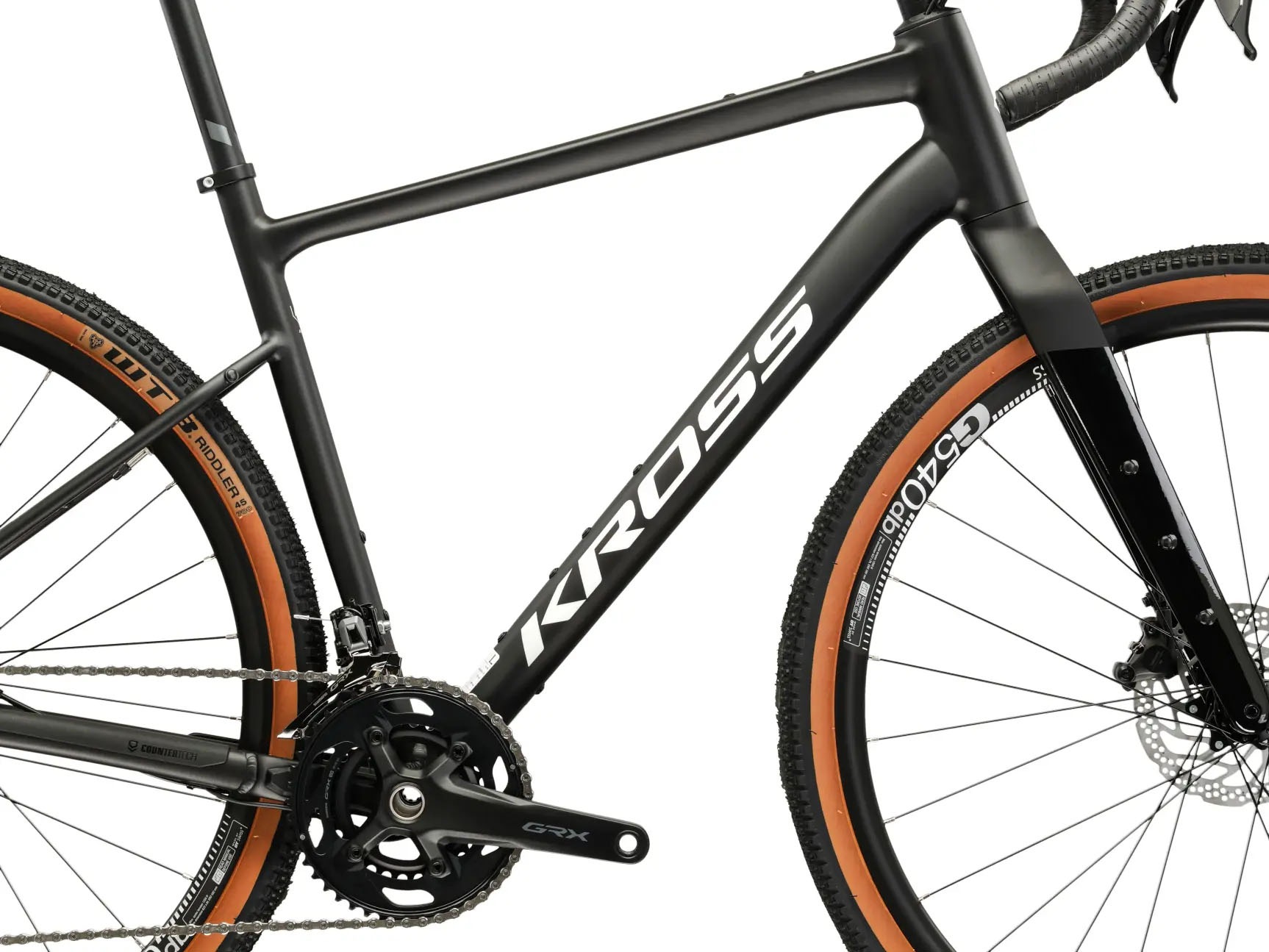 Kross Gravelbike »KROSS Gravelbike Carbon-Gabel Esker 6.0 28" schwarz 24 Gänge 2026« 24 Gang Shimano GRX RX820 Schaltwerk Kettenschaltung Gabel aus Carbon