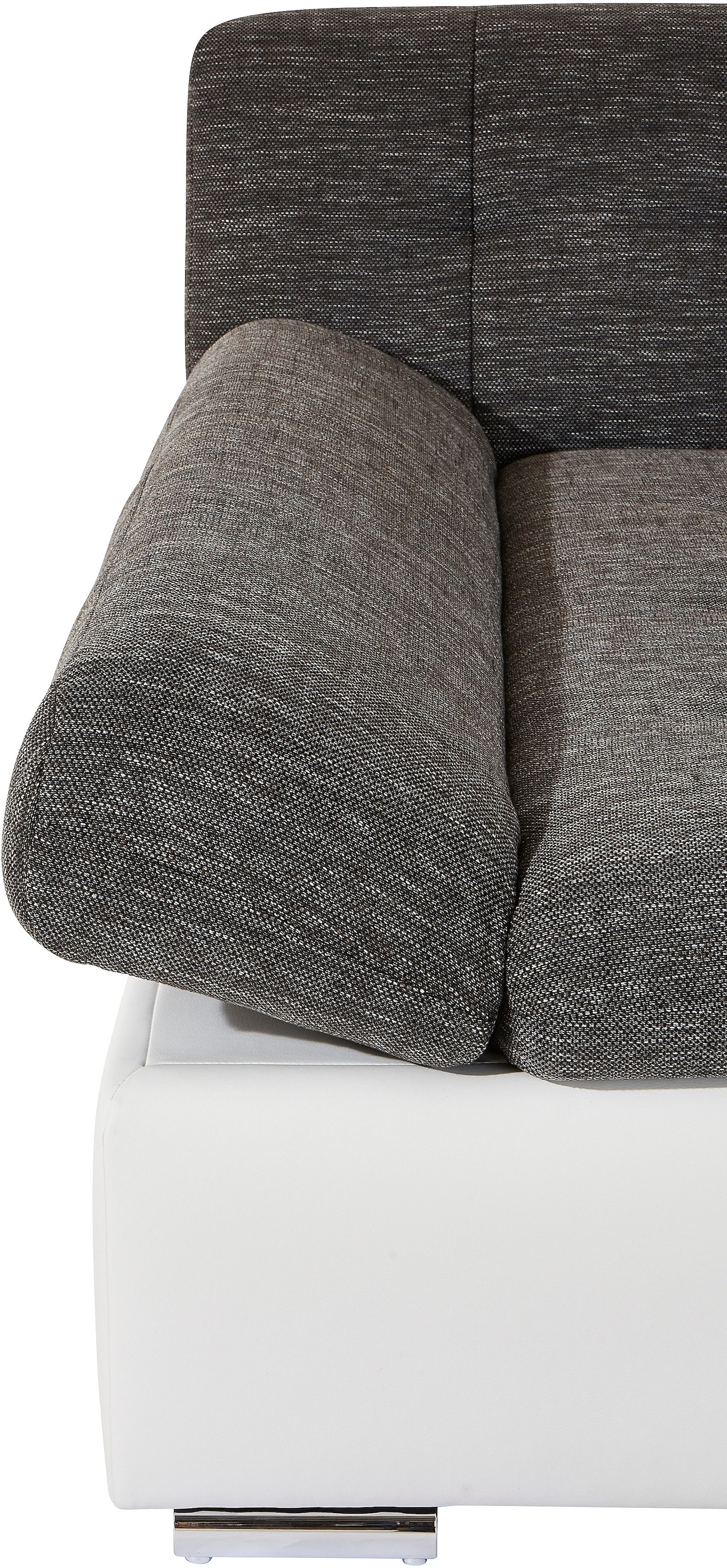 TRENDMANUFAKTUR Wohnlandschaft »Reggae modern und bequem, aktueller Materialmix, U-Form«, inkl. verstellbare Armlehne, wahlweise mit Bettfunktion