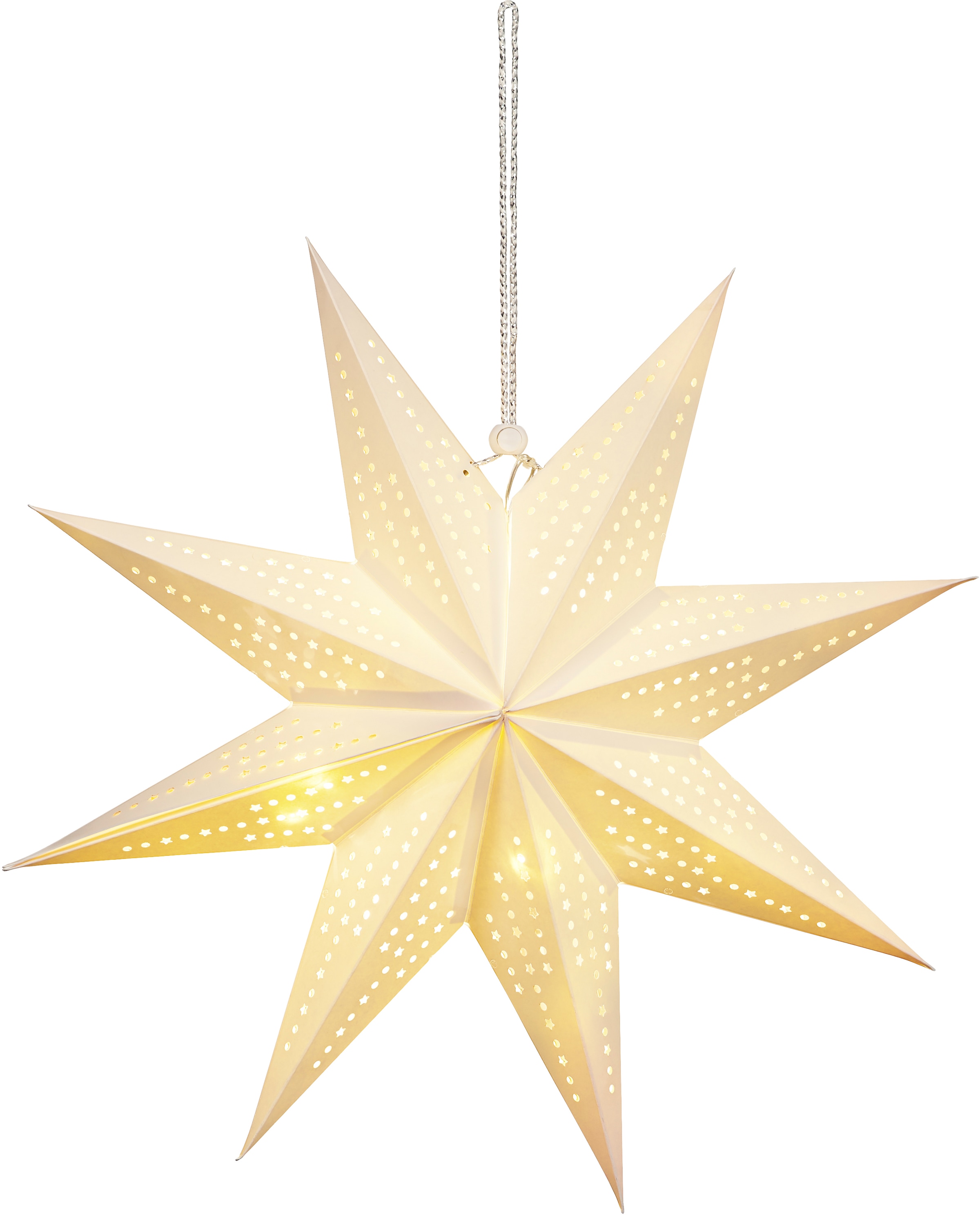 BONETTI LED Stern »Weihnachtsstern«, Ø ca. 45 cm, Papierstern, mit 9 Spitzen, Weihnachtsdeko