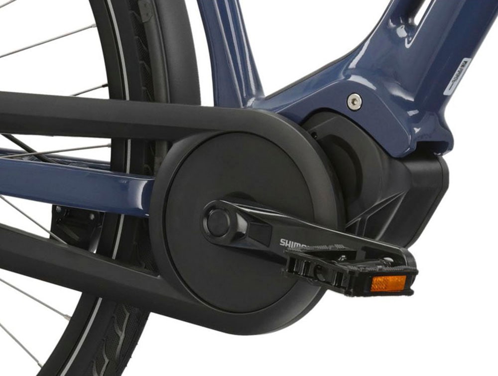 Kross E-Bike »E-Citybike Sentio Hybrid 4.0 28 Zoll blau«, 7 Gang, Shimano, NEXUS, Mittelmotor 250 W, Pedelec, Elektrofahrrad für Damen und Herren