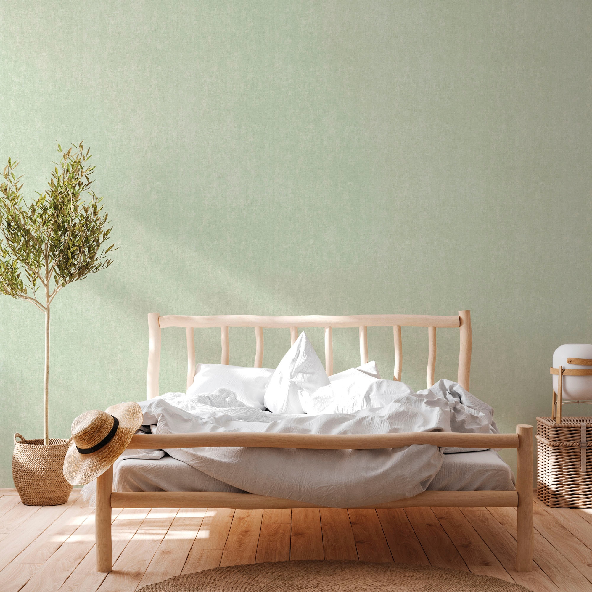 A.S. Création Vliestapete »Hygge«, unifarben-Ton-in-Ton-einfarbig, Tapete einfarbig Tapete Uni Tapeten Wohnzimmer Schlafzimmer Küche Flur