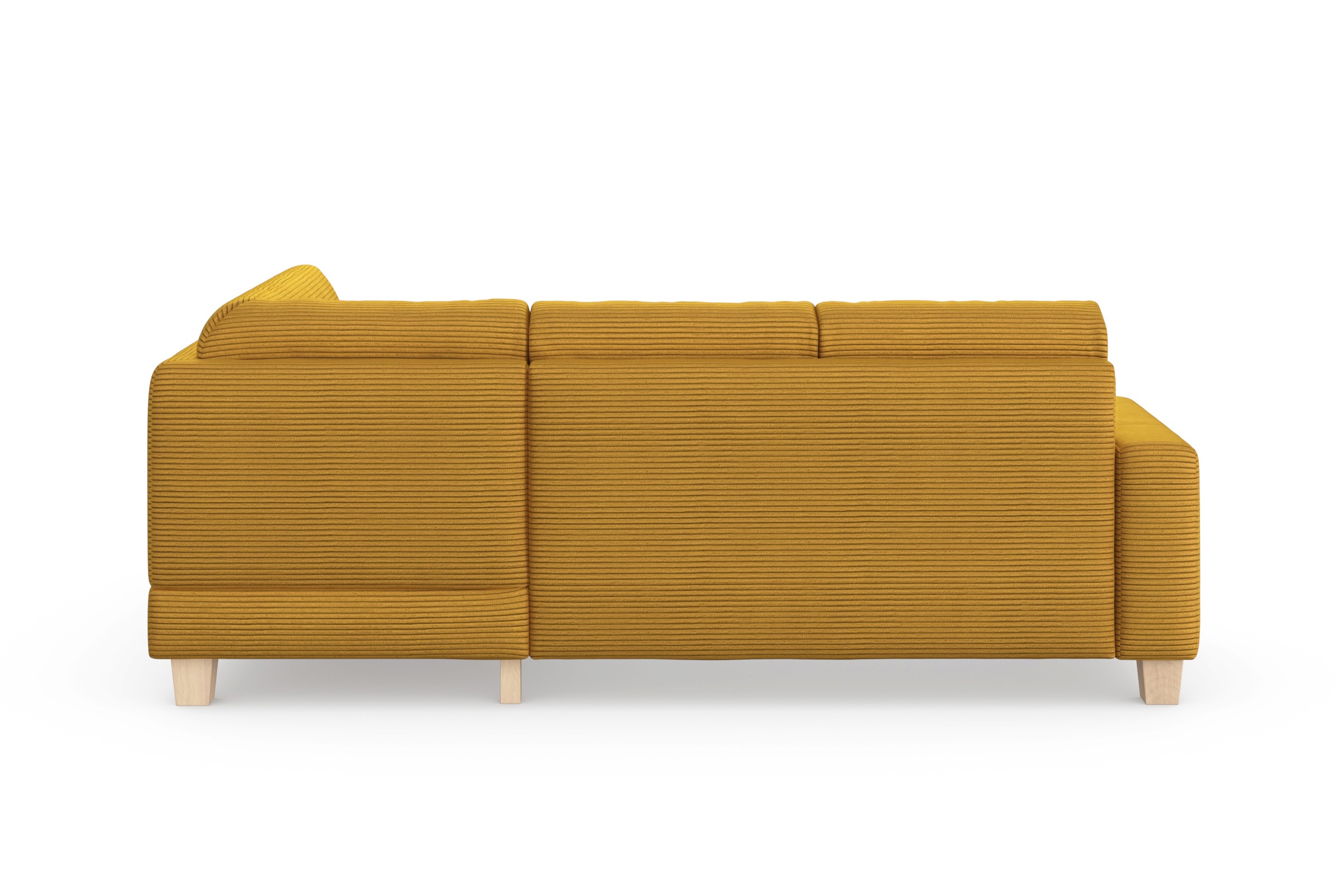 Home affaire Ecksofa »Summer L-Form«, mit Ottomane, wahlweise mit Bettfunktion und Bettkasten, Cord-Bezug