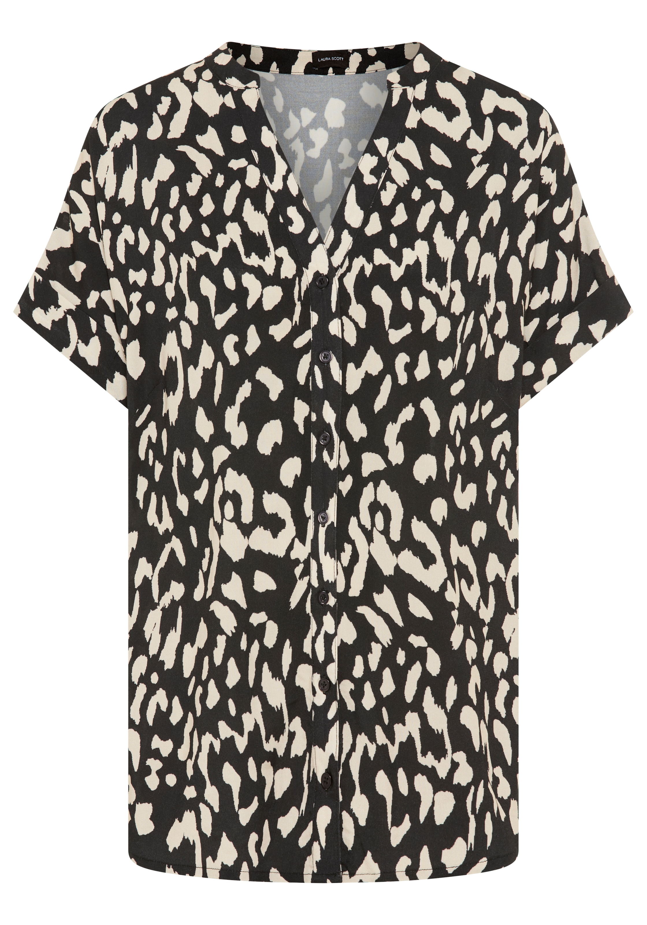 Laura Scott CURVE Longbluse mit modischem Allover-Druck