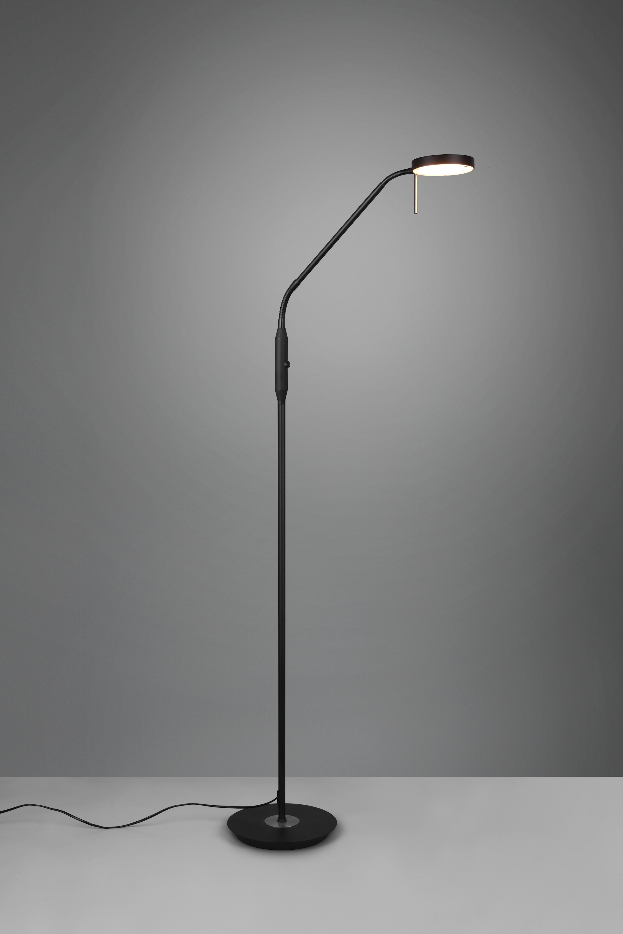 TRIO Leuchten LED Stehlampe »MONZA, Stehleuchte mit Sensordimmer Lichtfarbe einstellbar 2300-4000K«, 1 flammig, Leuchtmittel LED-Board | LED fest integriert, Leuchtenkopf flexibel verstellbar Memoryfunktion Höhe 145-160 cm