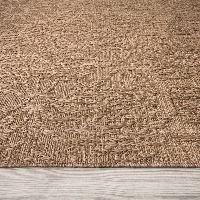 Paco Home Teppich »Rimini 411«, rechteckig, Flachgewebe, Uni Farben, Hoch-Tief  Effekt, In- und Outdoor geeignet bequem und schnell bestellen