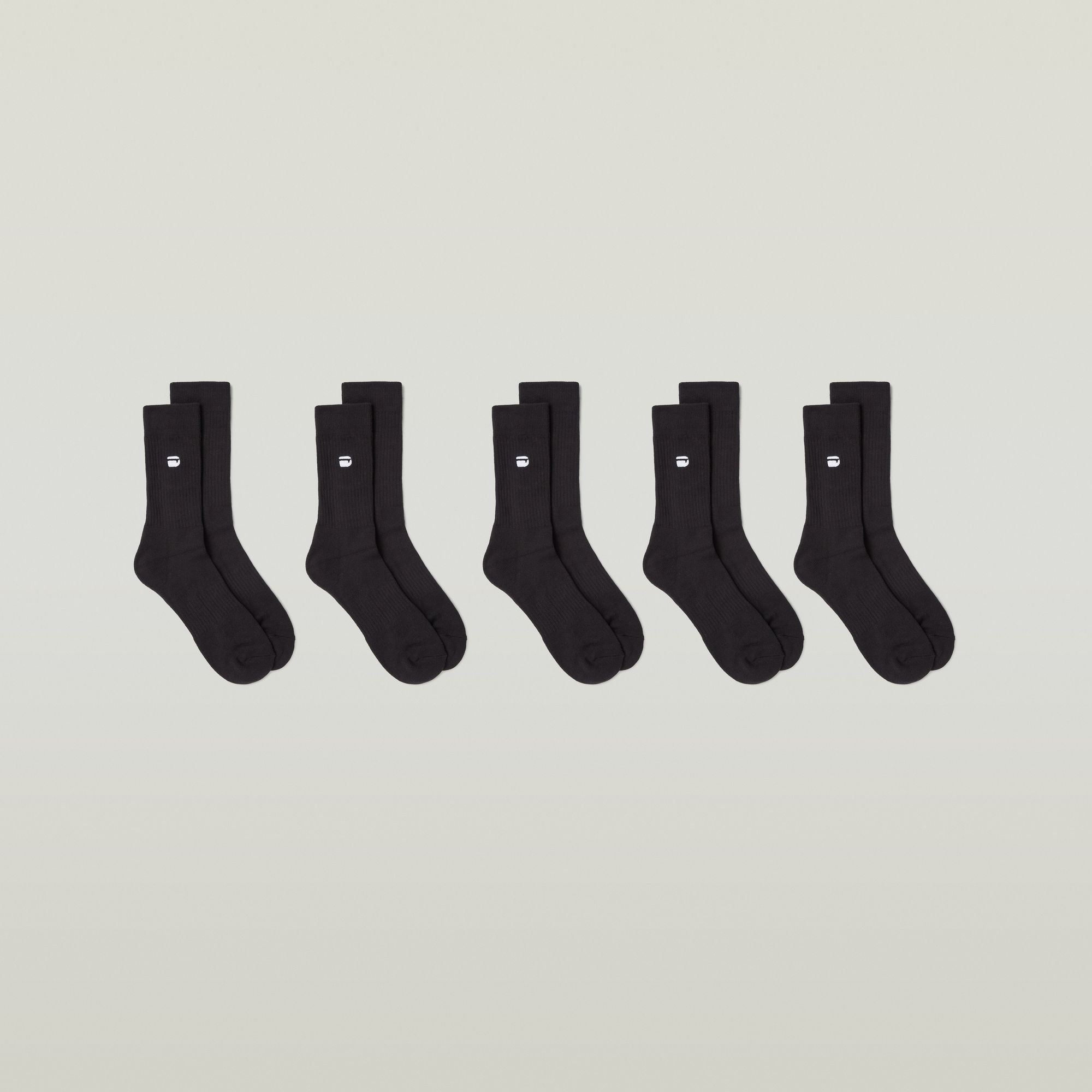 G-STAR Socken »KILN, 5 PACK SPORTS SOCKS« Packung, 5 Paar tlg. unifarben, mit Logostickerei