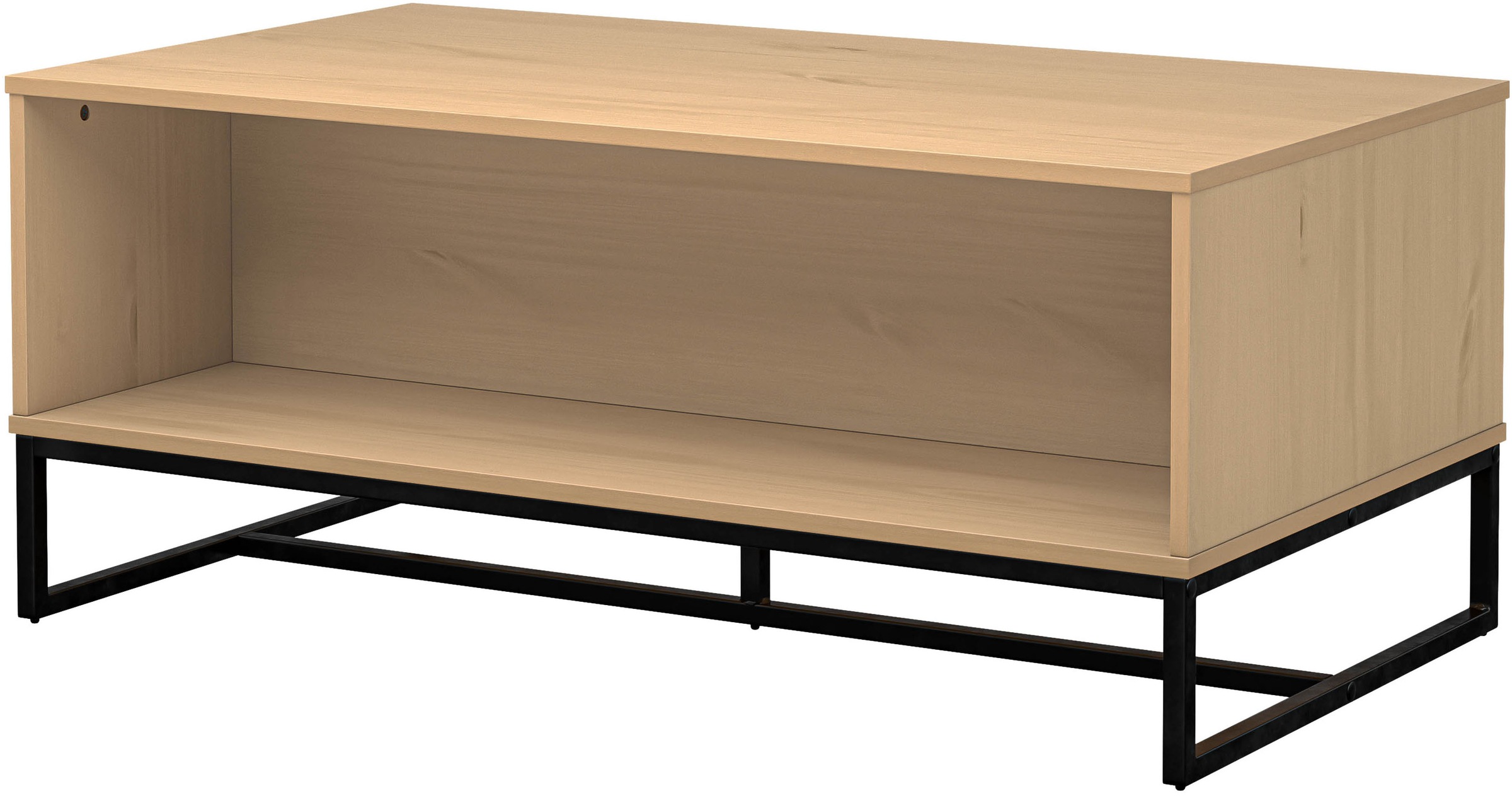 Inter Link Couchtisch »Couchtisch Vivo« 1 Stk. tlg. Kiefer Massiv, Soft-Close, Industrial Style, BxTxH: 100 x 60 x 45 cm