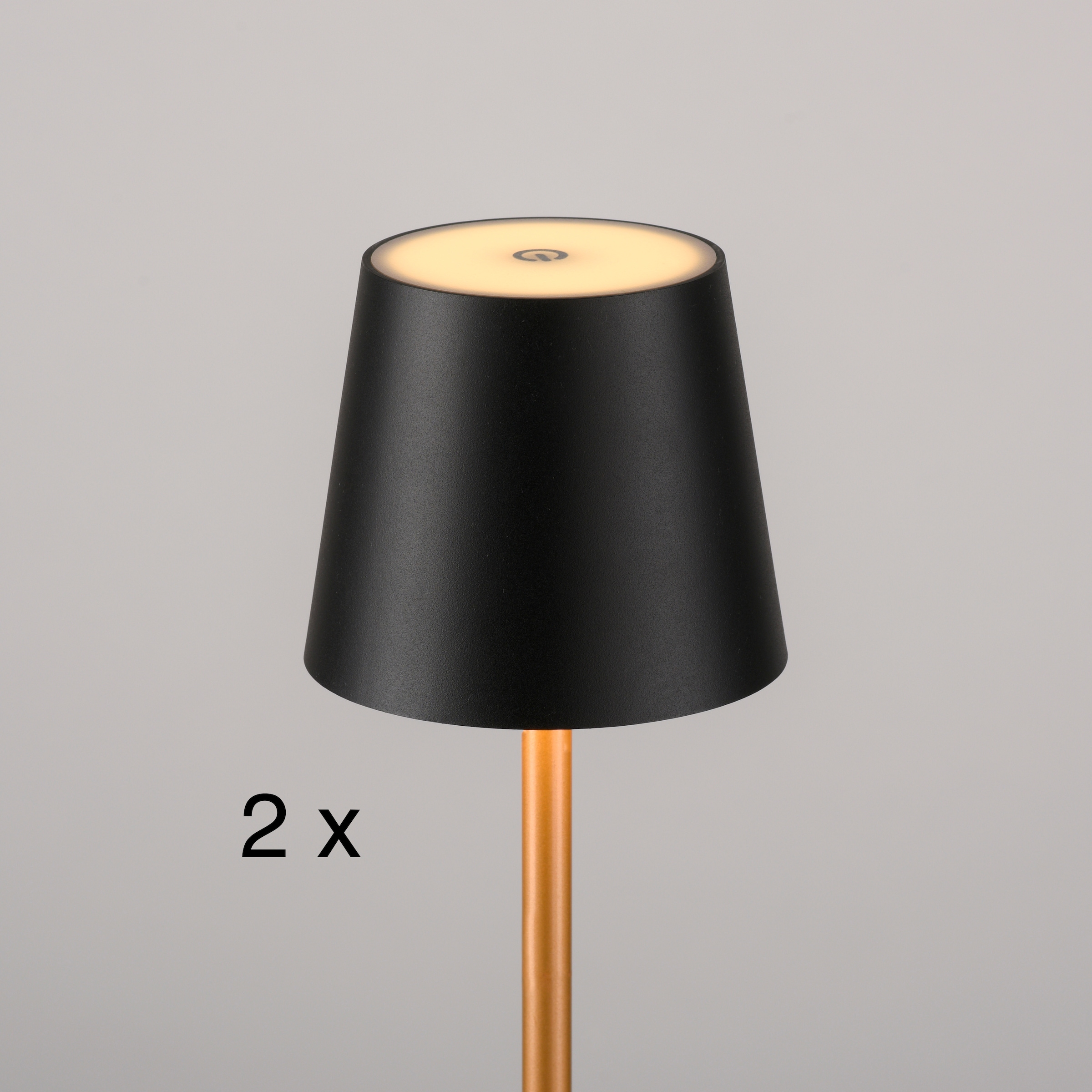 JUST LIGHT LED Tischleuchte »EURIA, 2er Set« LED-Board 2 Stk. Warmweiß LED Akku Tischlampe