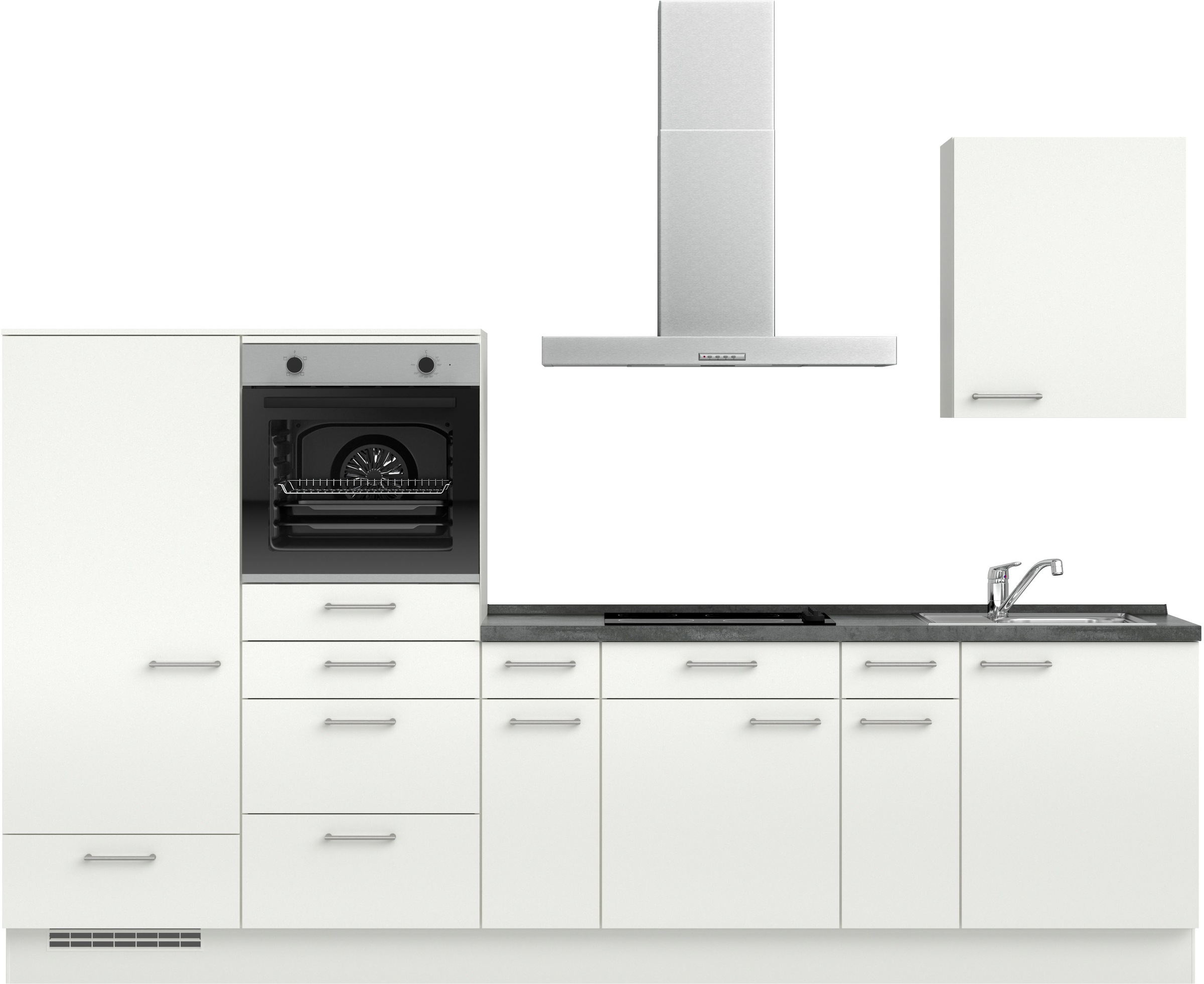 nobilia® Küchenzeile »"Laser I", Ausrichtung wählbar, Breite 300 cm« vormon günstig online kaufen