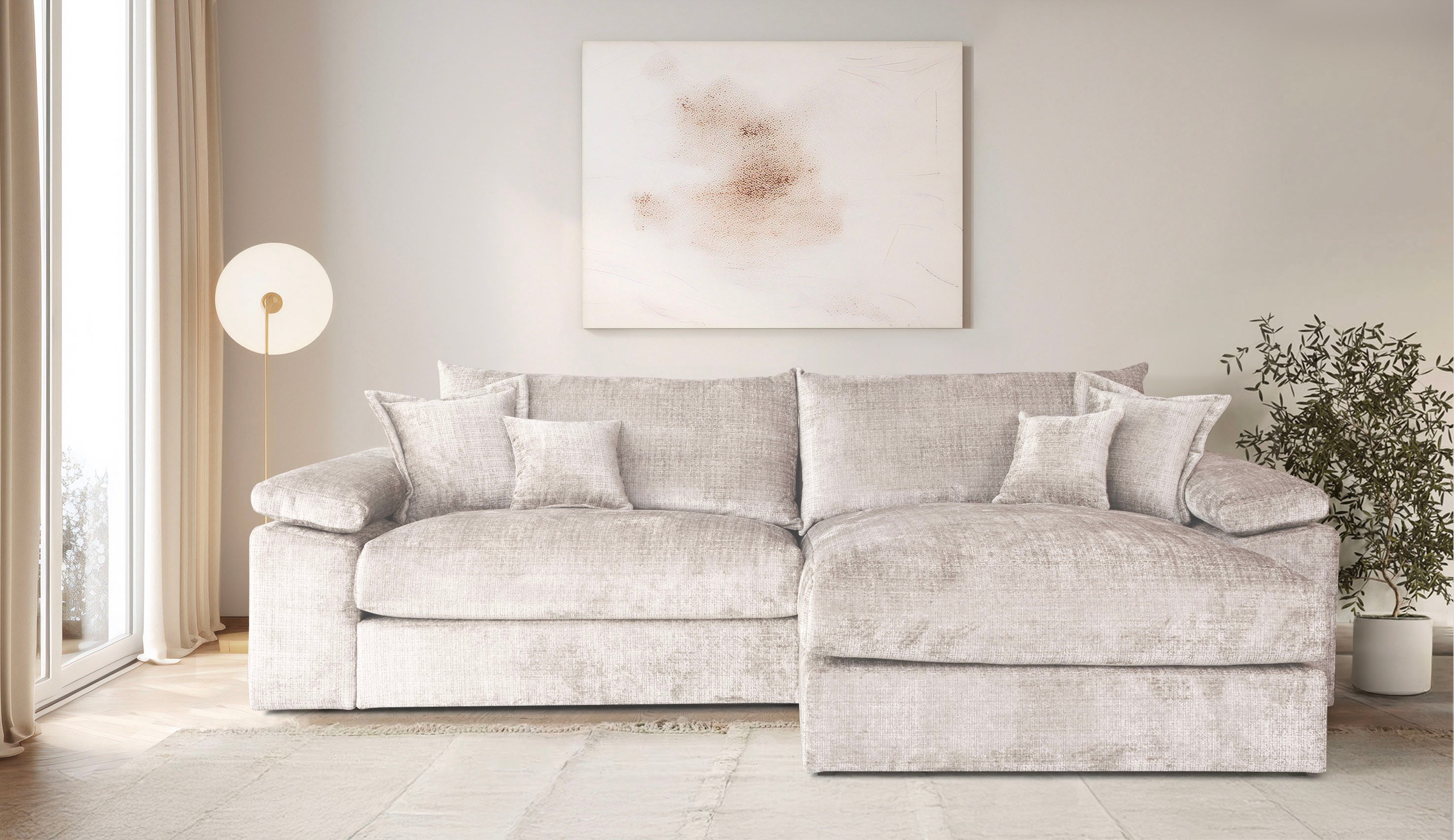 Home affaire Ecksofa »Soft&Cosy XXL L-Form - Breite 303 cm«, Mega-Sofa, Cor günstig online kaufen