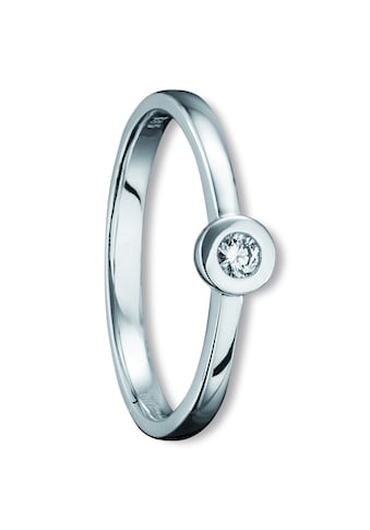ONE ELEMENT Diamantring »0,05 ct Diamant Brillant Ring aus 585 Weißgold«, Damen Gold... kaufen