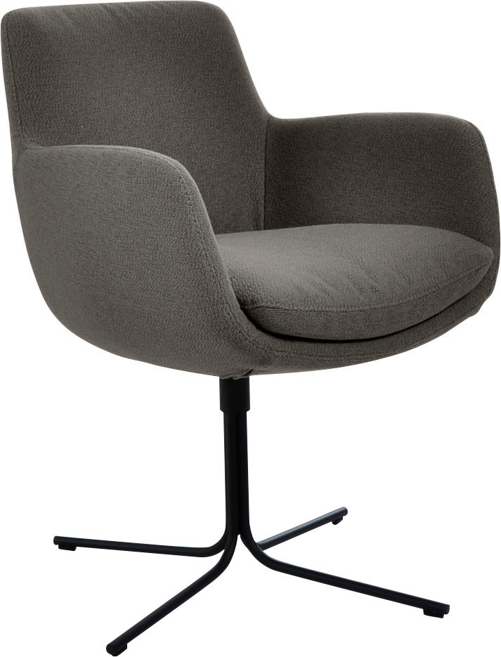 K+W Komfort & Wohnen Drehstuhl »Pego« () filigranem 4-Fuß-Gestell in schwar günstig online kaufen