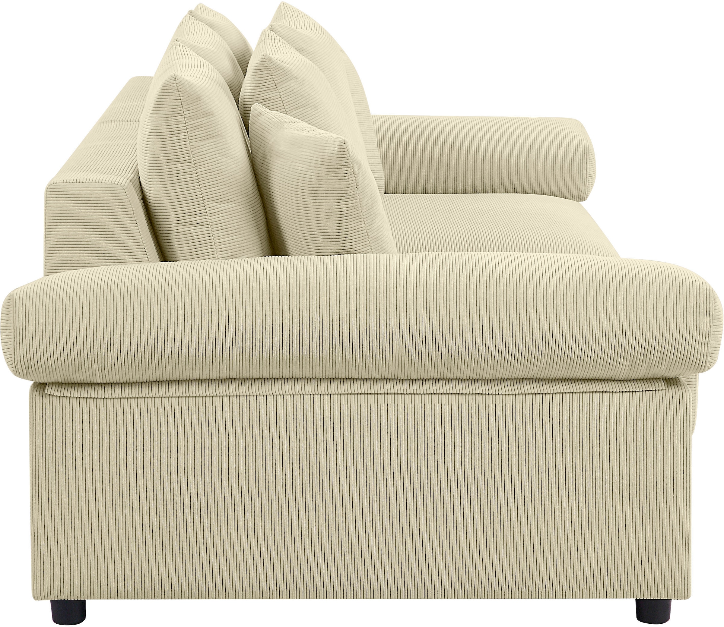 ATLANTIC home collection Big-Sofa »Bjoern«, Federkern, XXL-Sitzfläche, Cord-Bezug, kaufen auf mit stellbar frei mit im Rechnung Raum