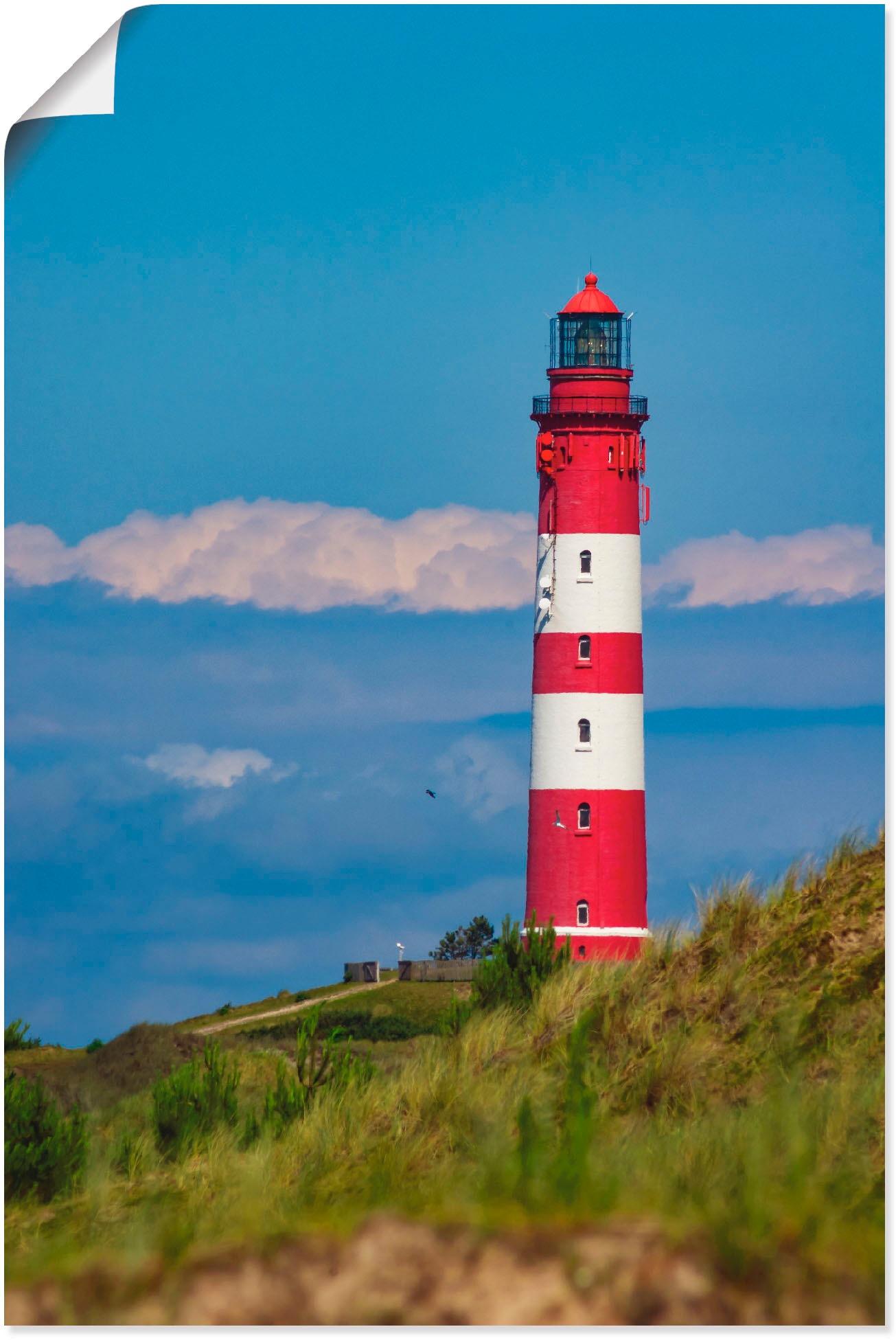 Artland Wandbild »Leuchtturm von Amrum«, Gebäude, (1 St.), als Leinwandbild günstig online kaufen