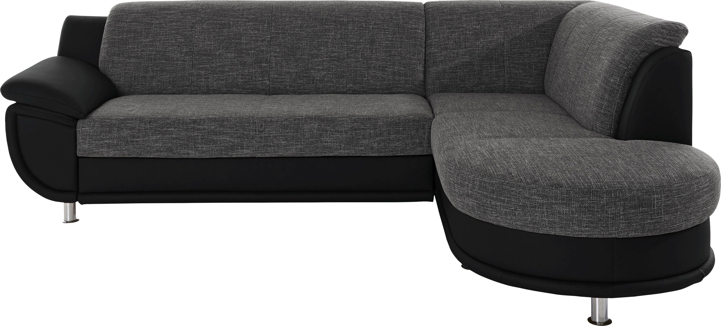 TRENDMANUFAKTUR Ecksofa »Rondo 3, zeitlos und bequem, Materialmix, breite A günstig online kaufen