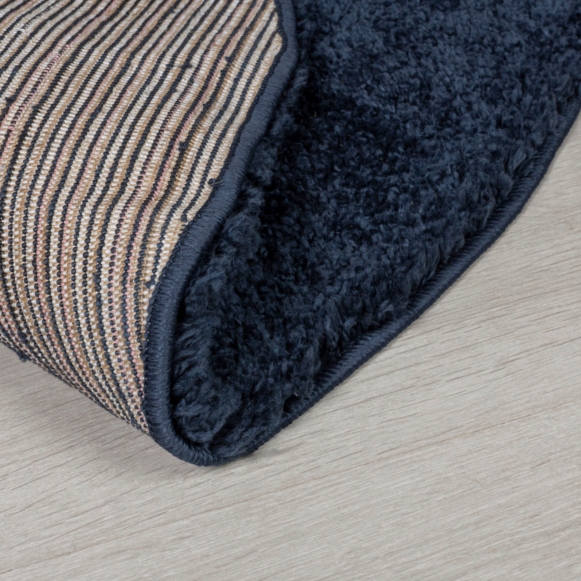 FLAIR RUGS Hochflor-Teppich »Feather«, rund, 40 mm Höhe