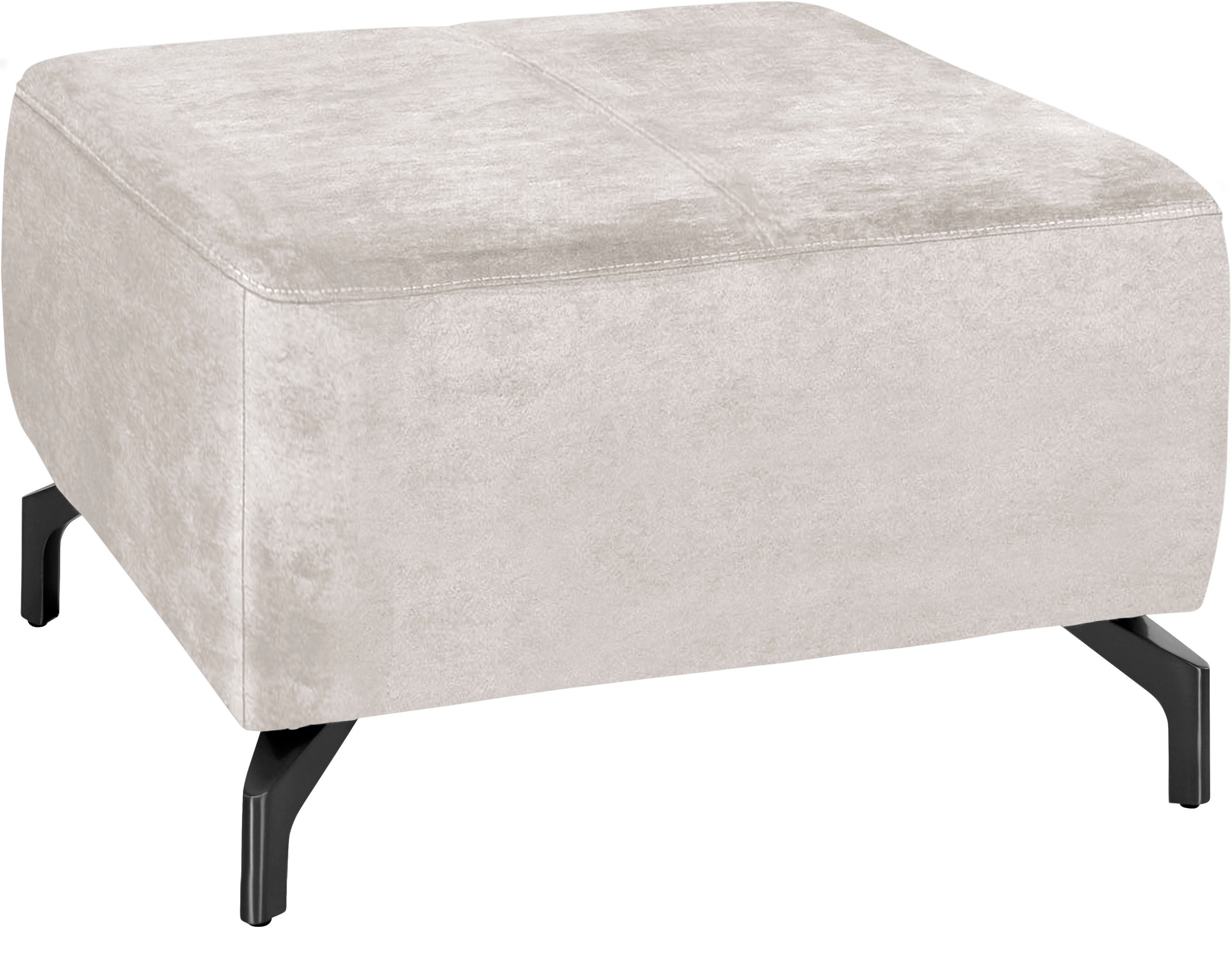sit&more Hocker »Gizeh«, Fußhöhe 12 cm, wahlweise in 2 unterschiedlichen Fußfarben